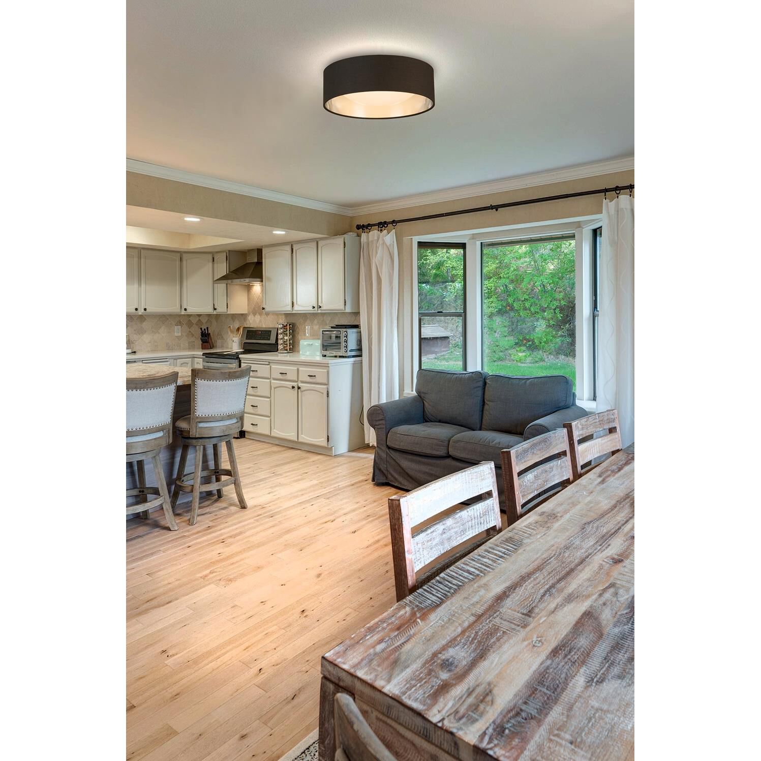 Eglo Orme 12 Inch 1 Light LED Flush Mount by Eglo Lighting