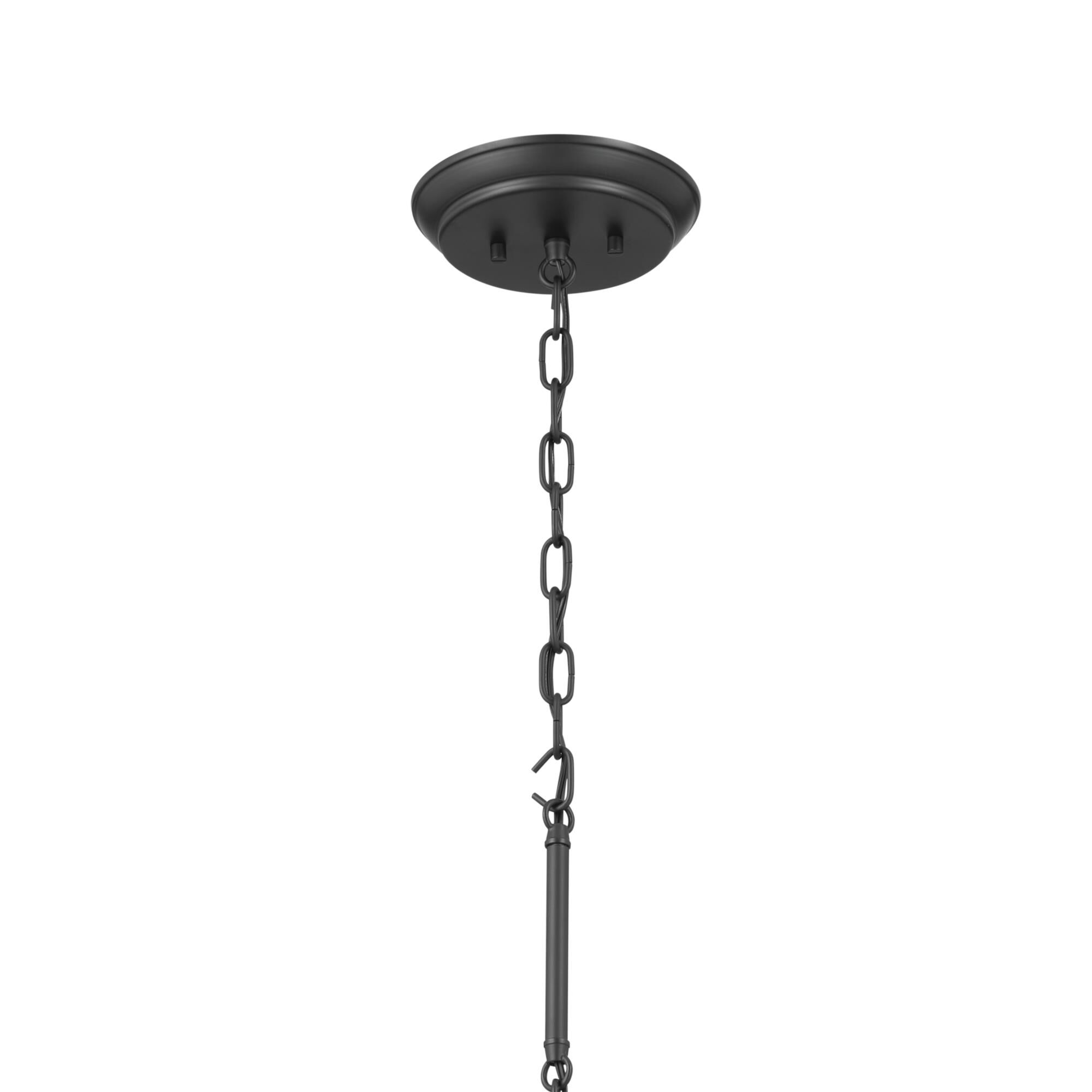 Shown in Black finish and Metal and Bell shade