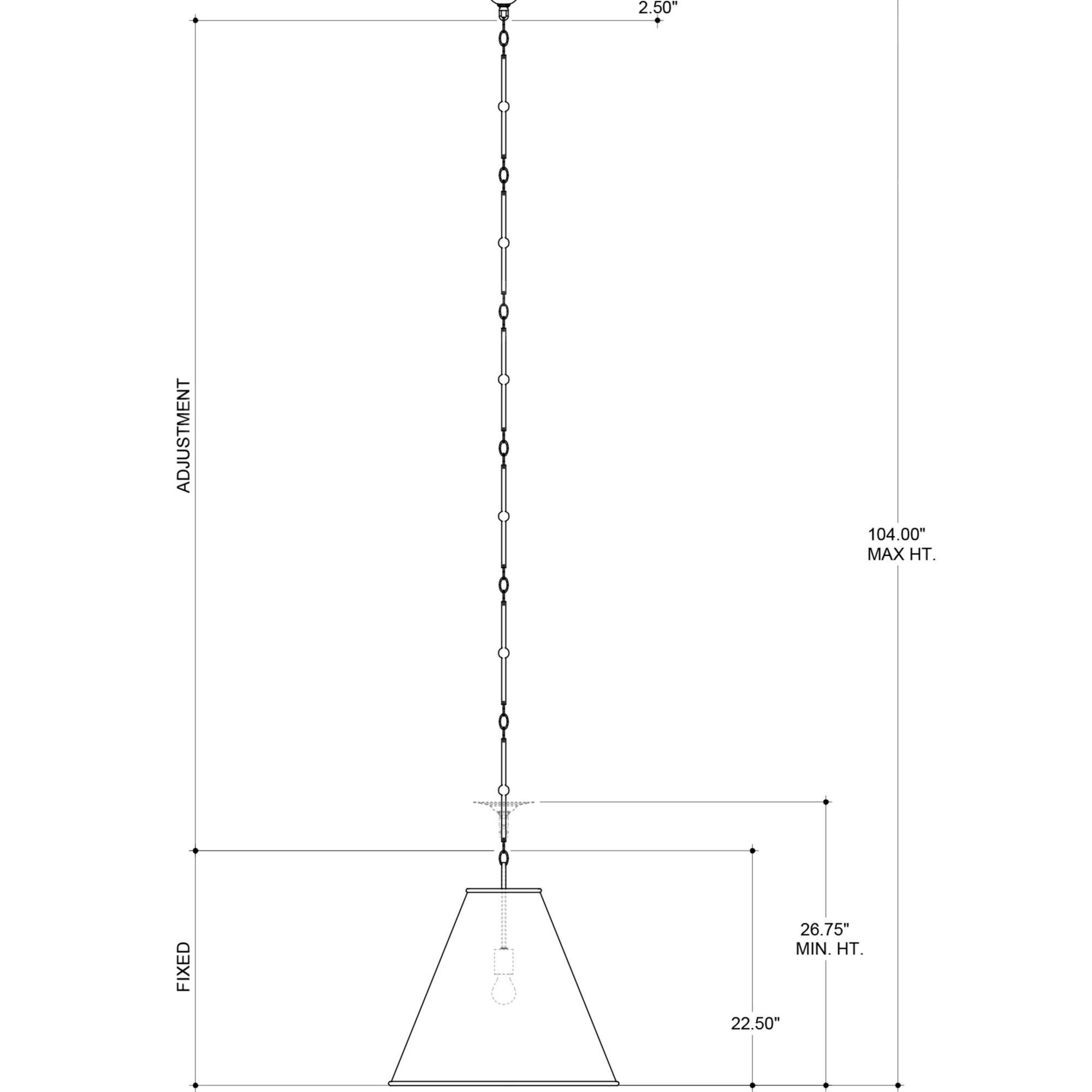 Pierrepont Large Pendant by Currey and Company