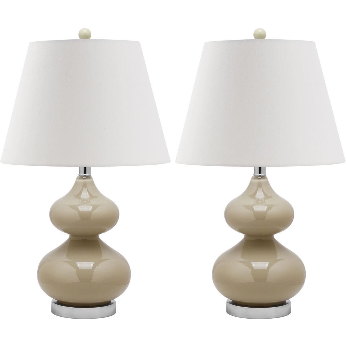 Eva Double Gourd Glass 24 Inch Table Lamp by Safavieh