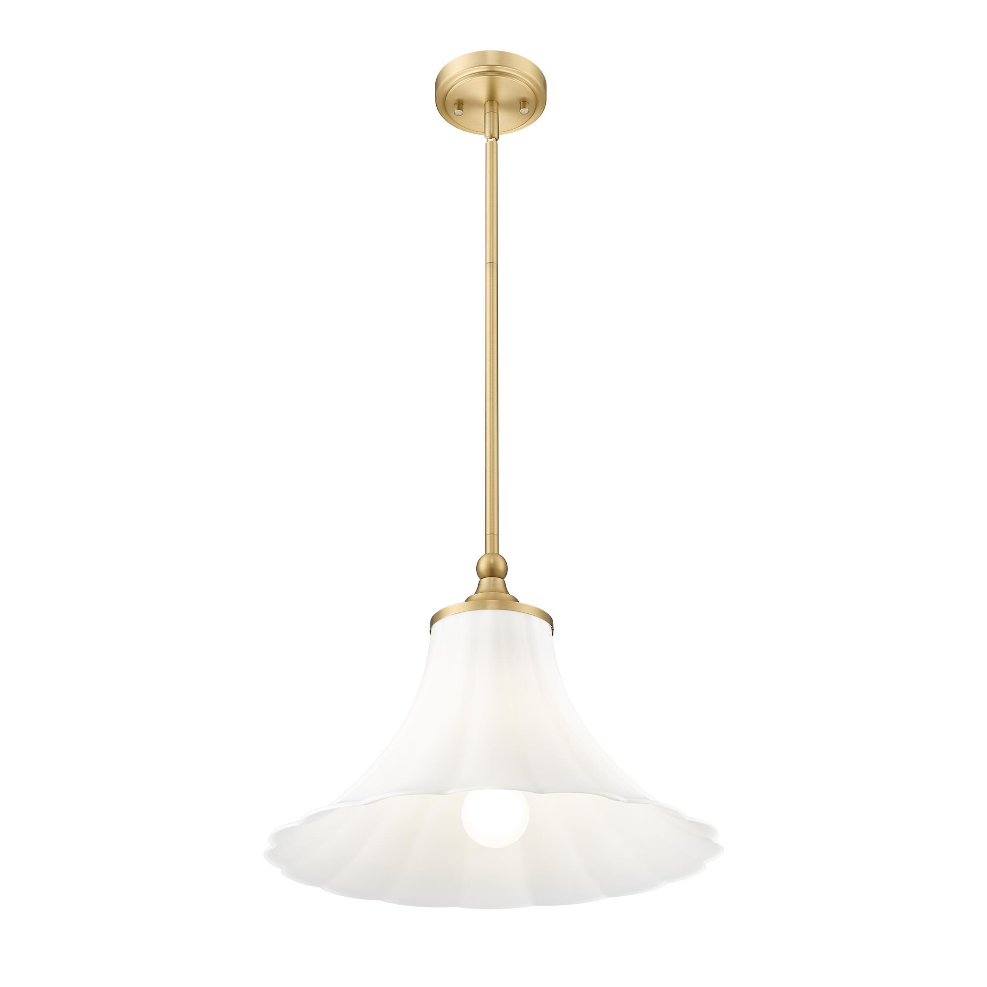 Shown in Modern Gold finish and Opal Etched glass