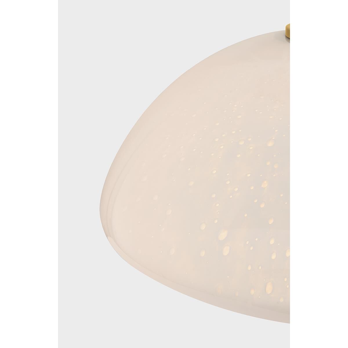 Shown in Aged Brass finish and Seeded Cloud glass