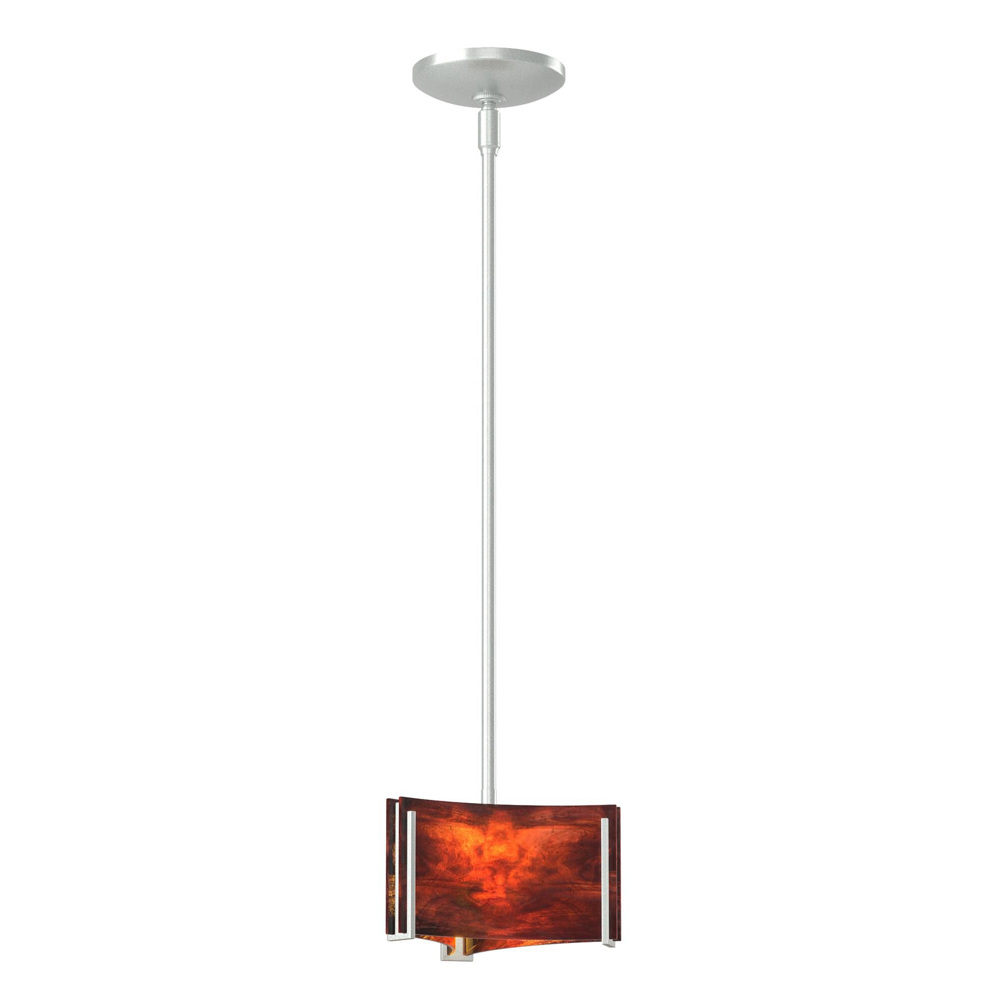 Shown in Vintage Platinum finish and Topaz glass