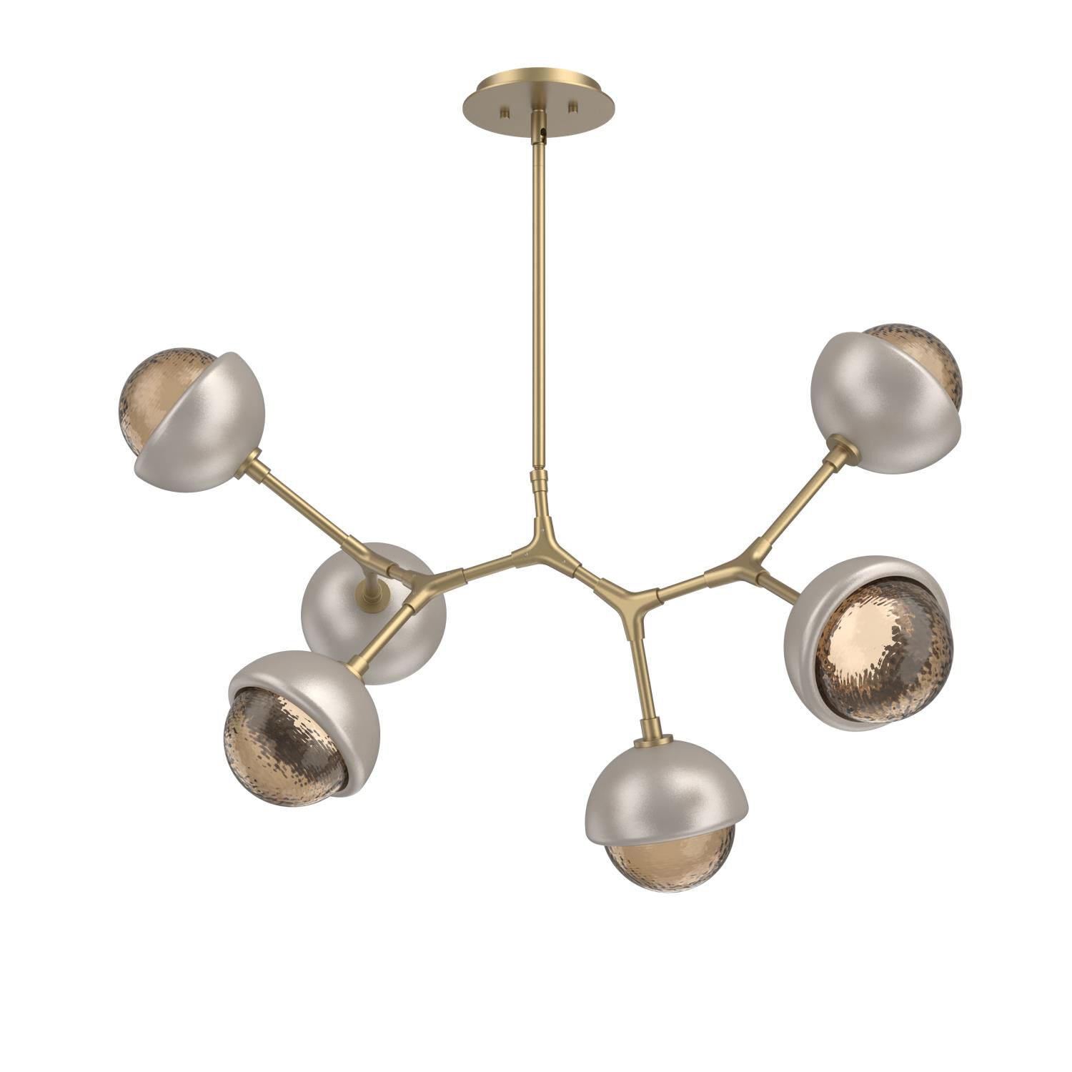Levi Wilson Cabochon 31 Inch Linear Suspension Light by Hammerton Studio