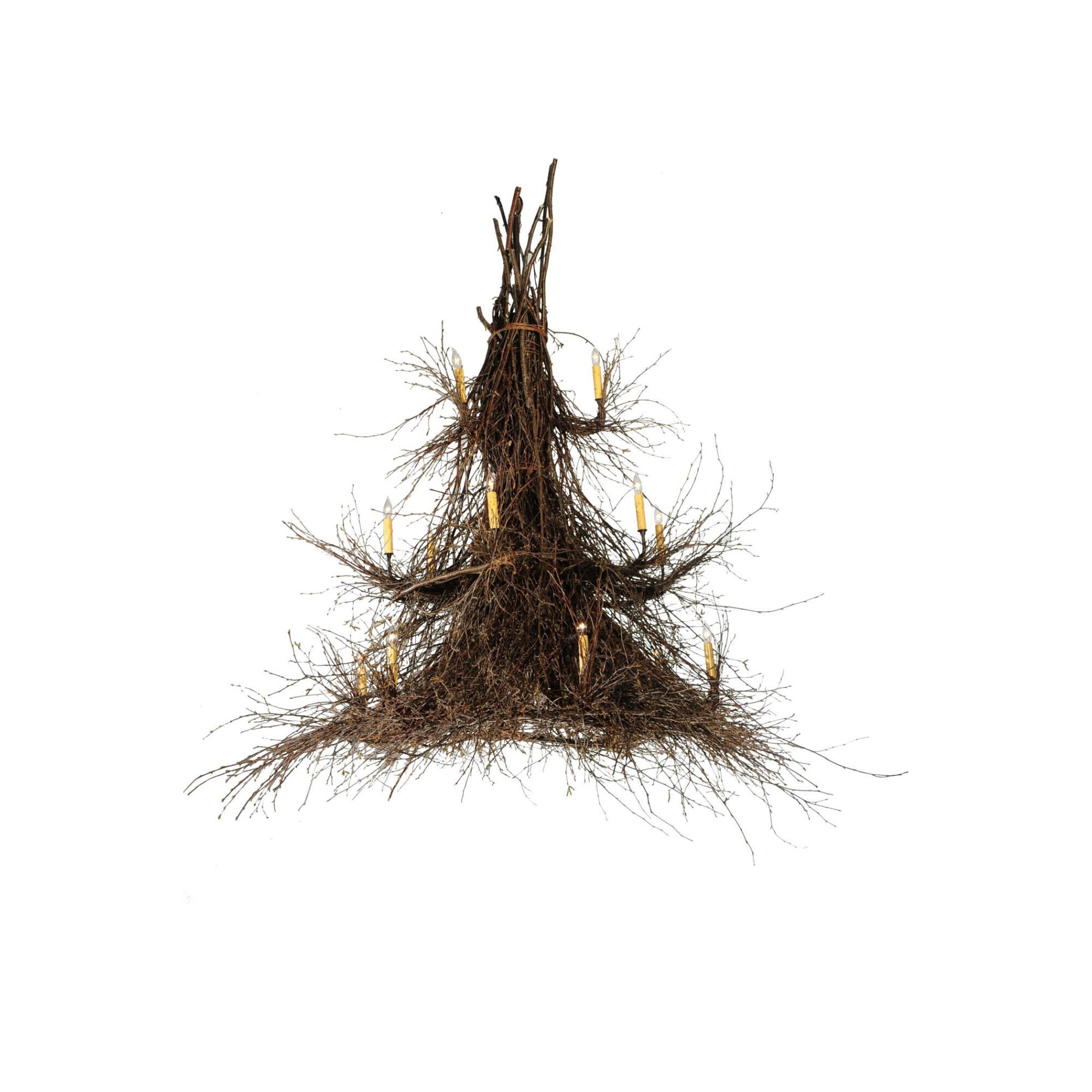 Twigs 72 Inch 15 Light Chandelier by Meyda Lighting