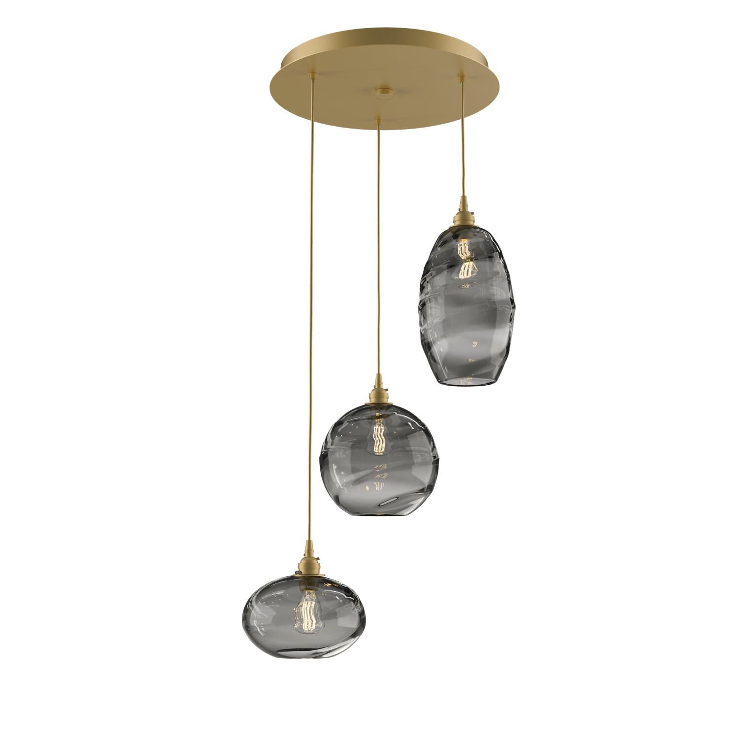 Misto 21 Inch 3 Light Multi Light Pendant by Hammerton Studio