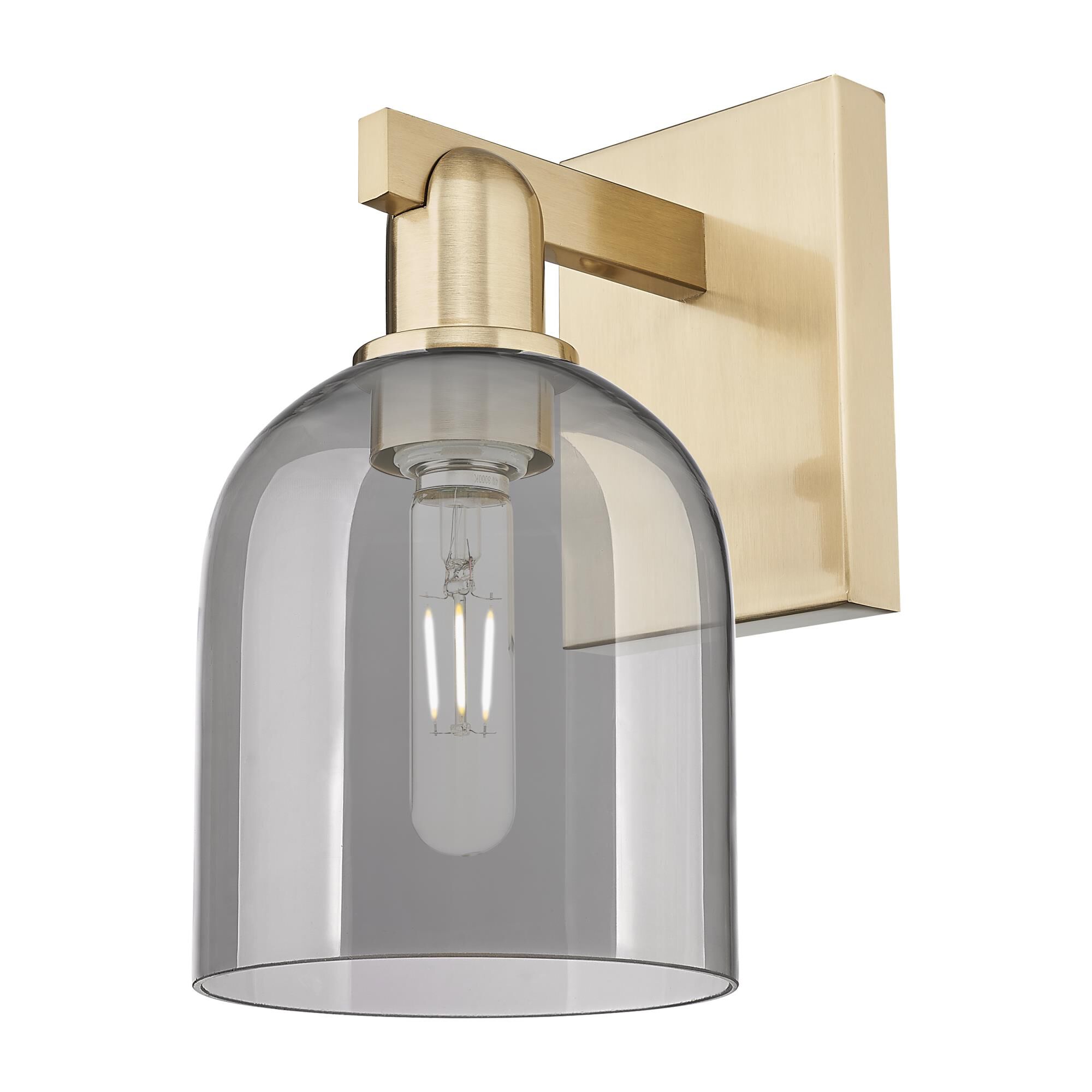 Shown in Champagne Bronze finish and Light Smoke glass