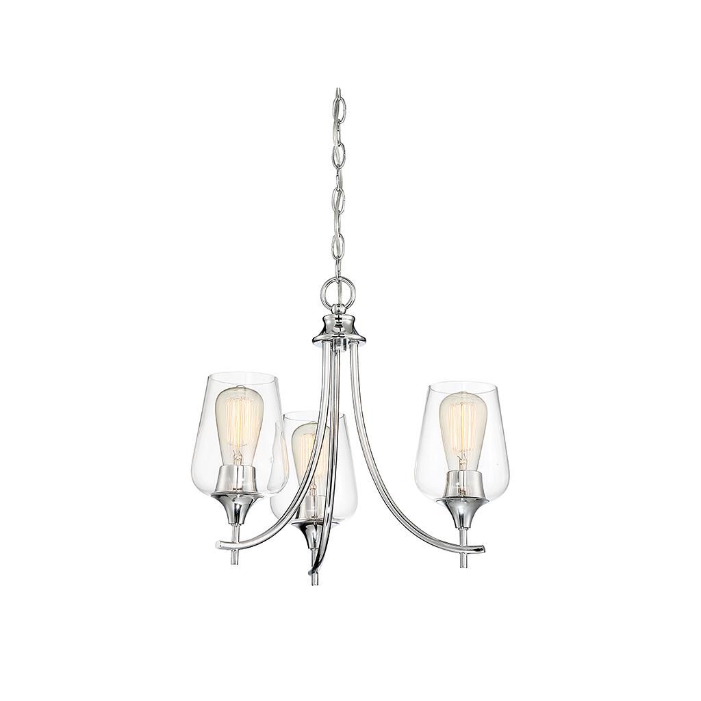 Octave 18 Inch 3 Light Mini Chandelier by Savoy House