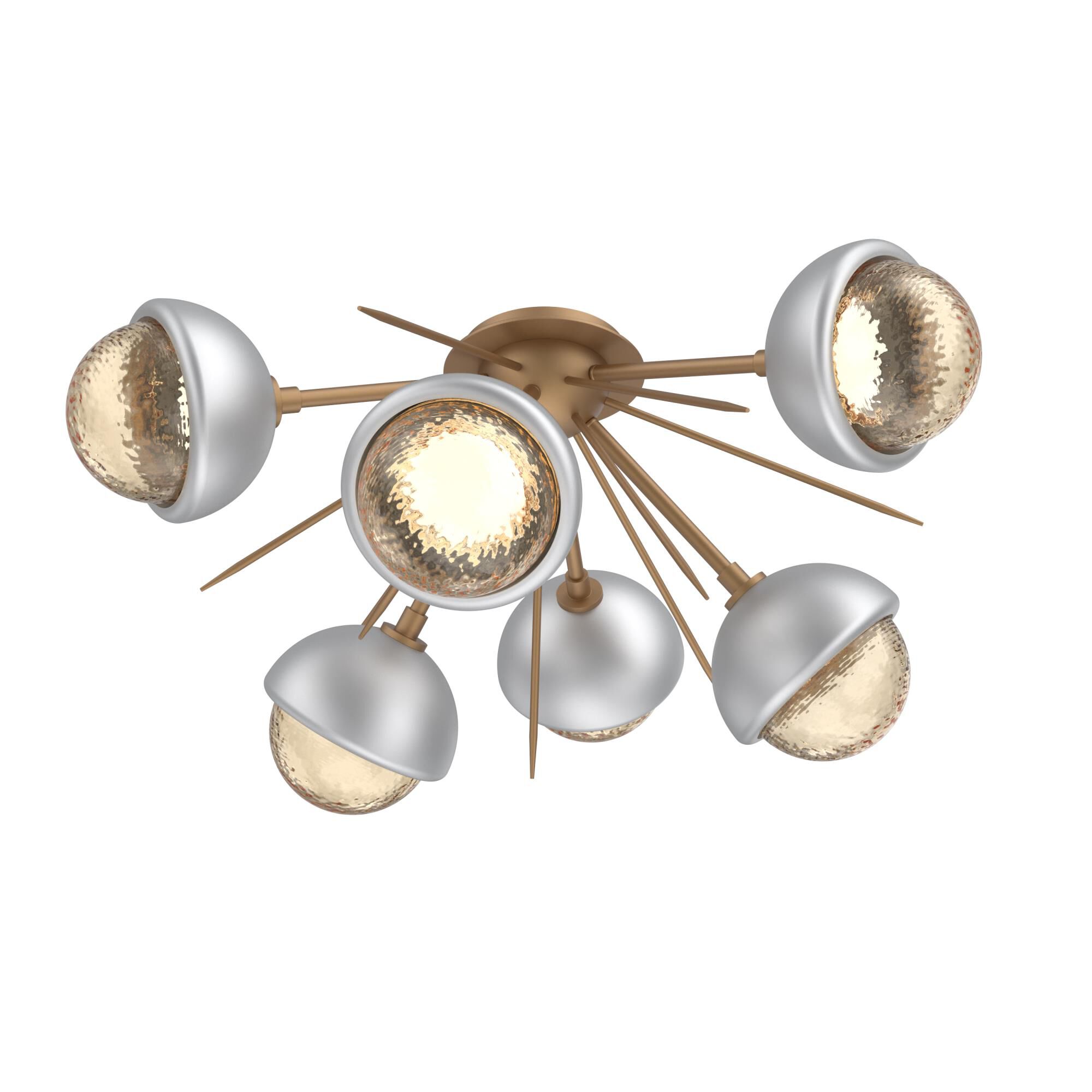 Levi Wilson Cabochon 28 Inch Semi Flush Mount by Hammerton Studio