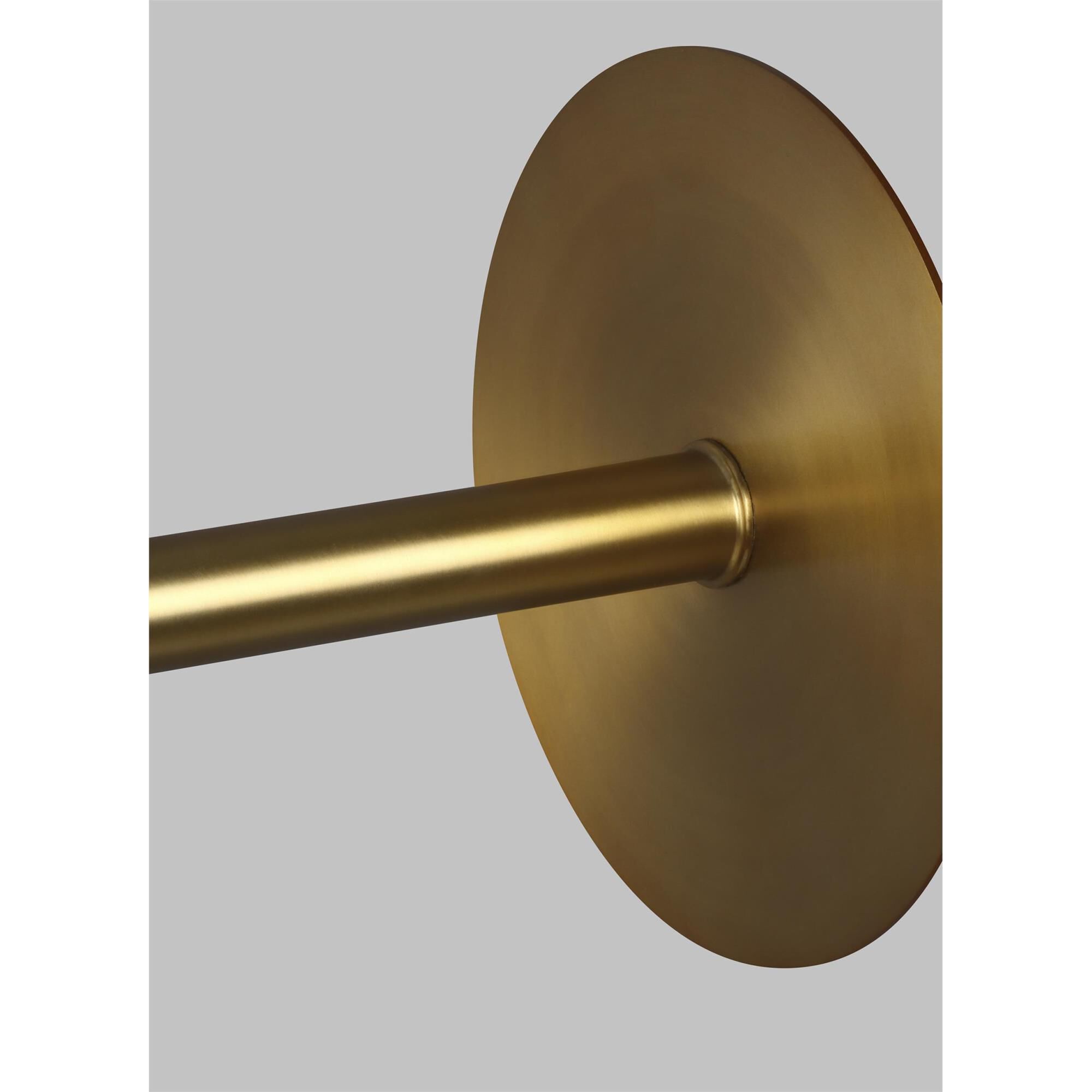 Shown in Burnished Brass finish and Milk Whitesteel glass