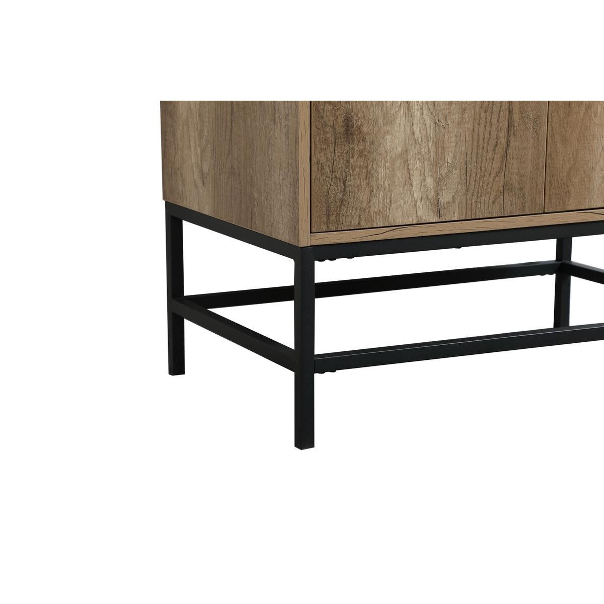 Shown in Natural Oak finish and Without Backsplash accent