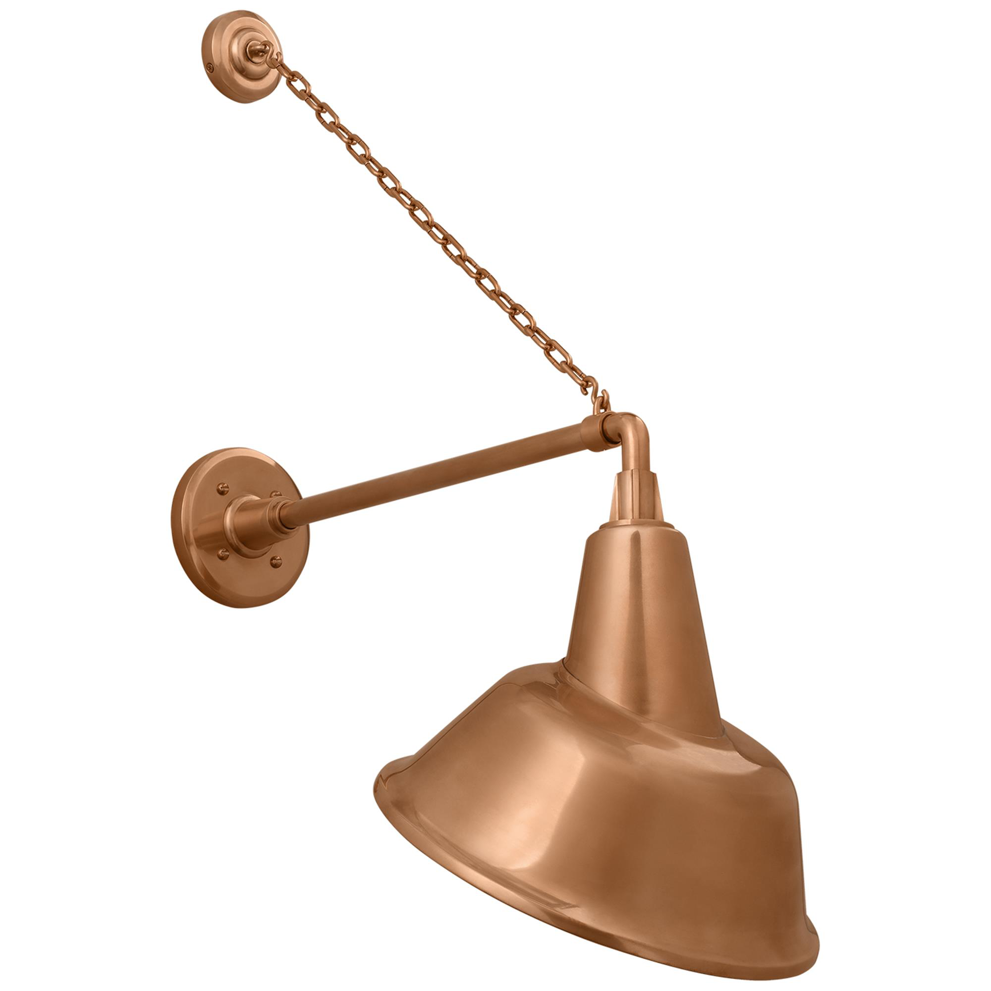Shown in Soft Copper finish and Copper shade