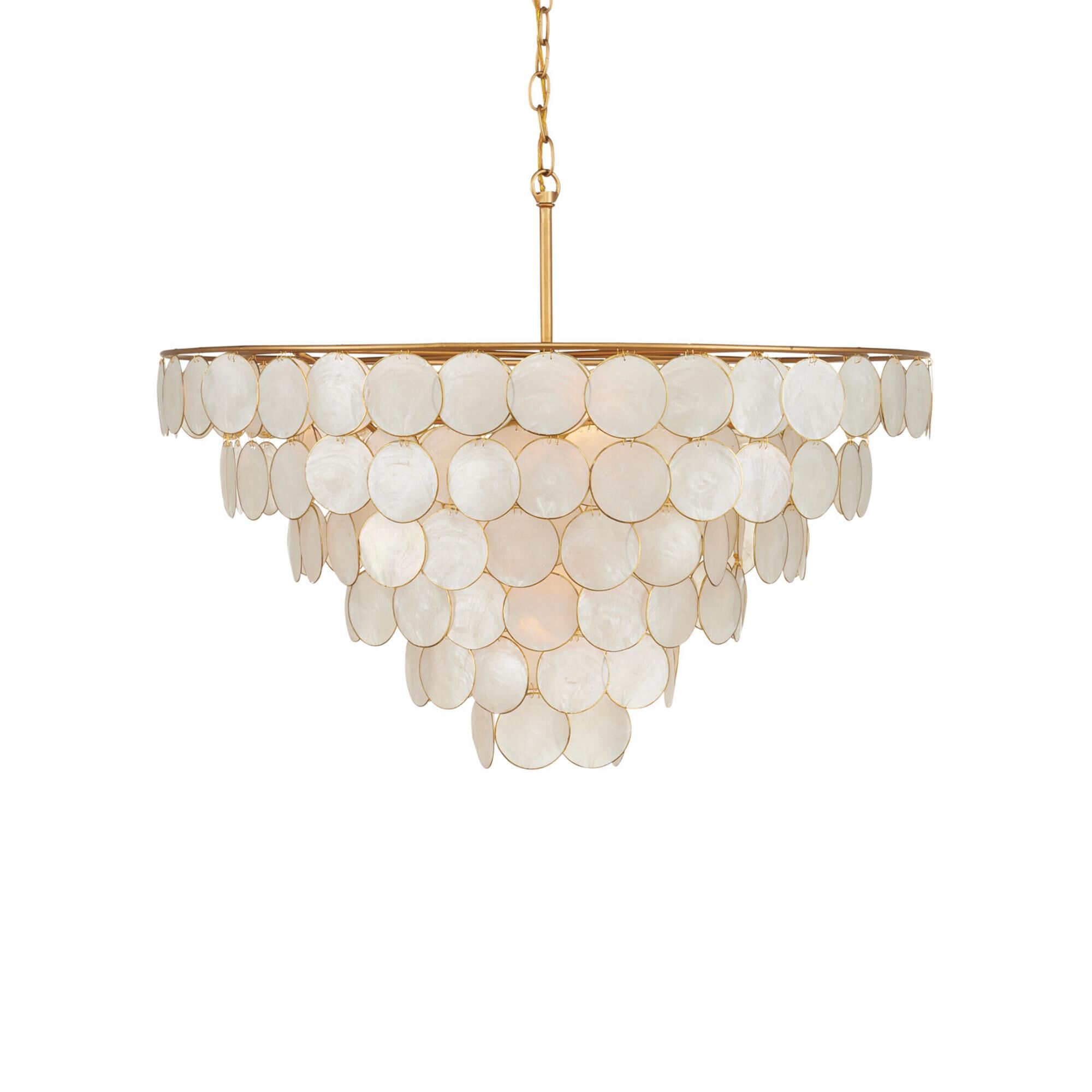Bon Vivant 30 Inch 5 Light Semi Flush Mount,