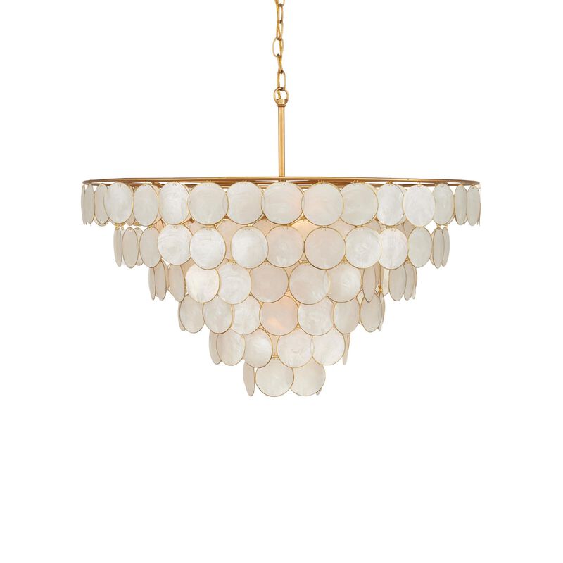 Bon Vivant 30 Inch 5 Light Semi Flush Mount by Currey & Company
