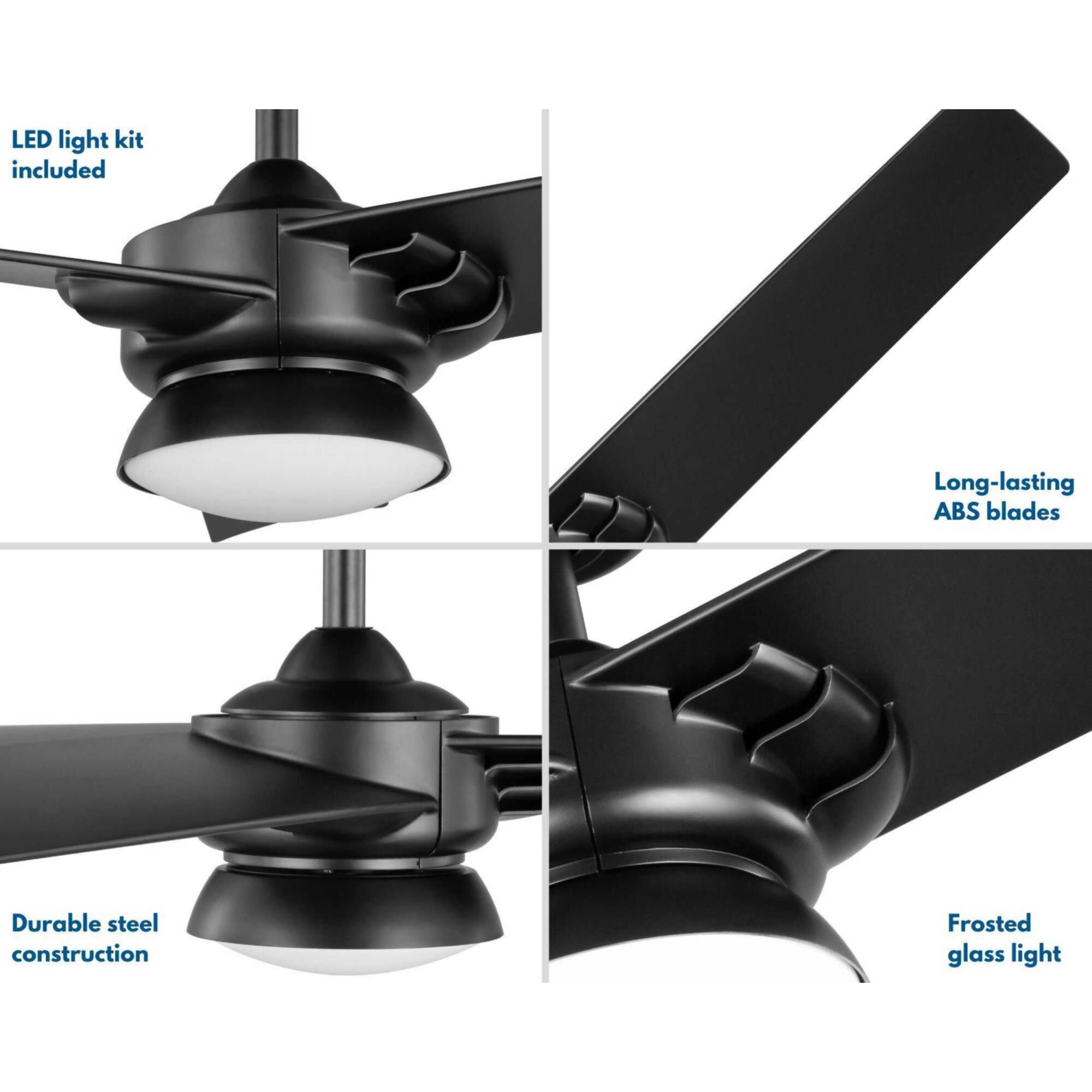 Edwidge 52 Inch Ceiling Fan with Light Kit by Progress Lighting