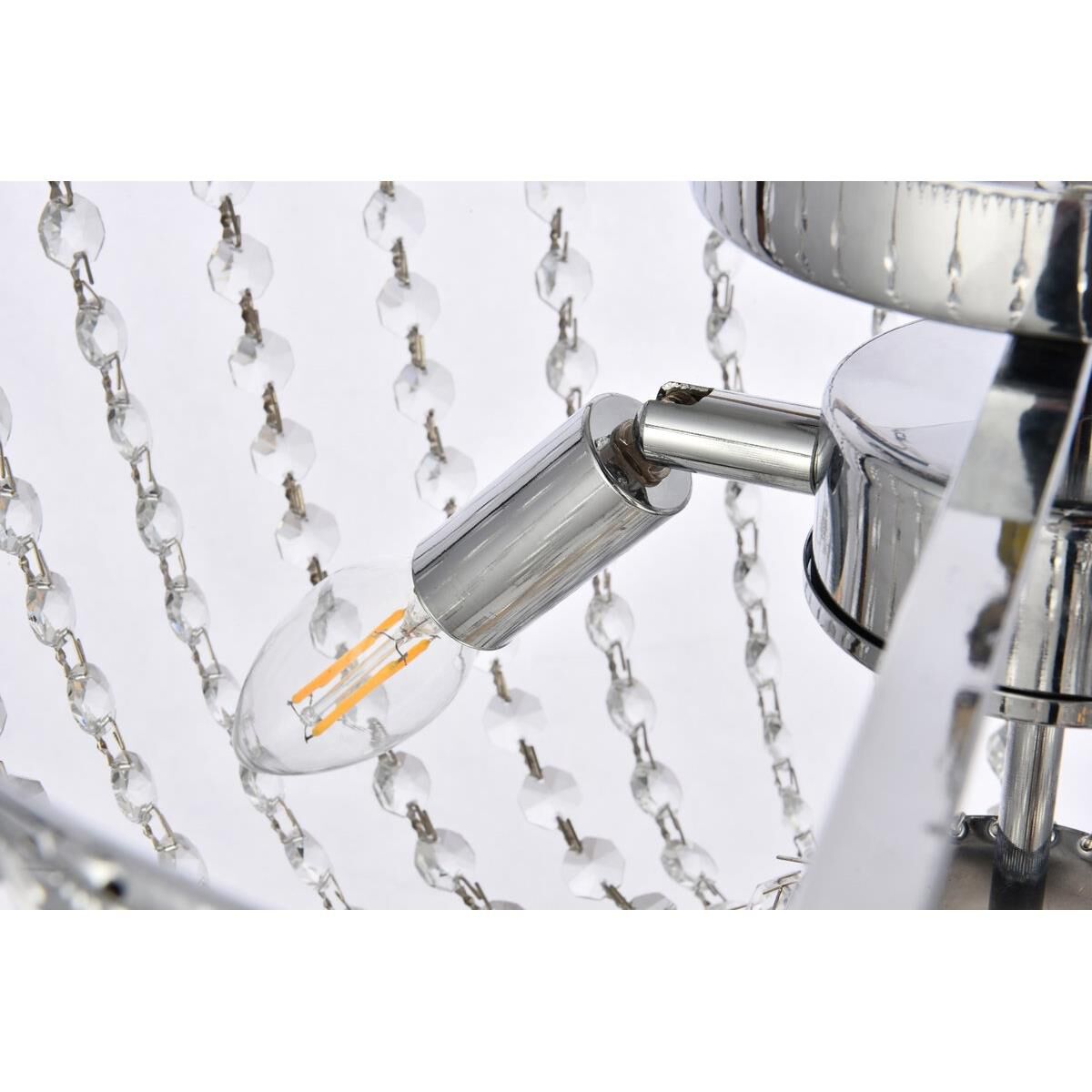 Kylie 16 Inch 3 Light Flush Mount by Elegant Lighting