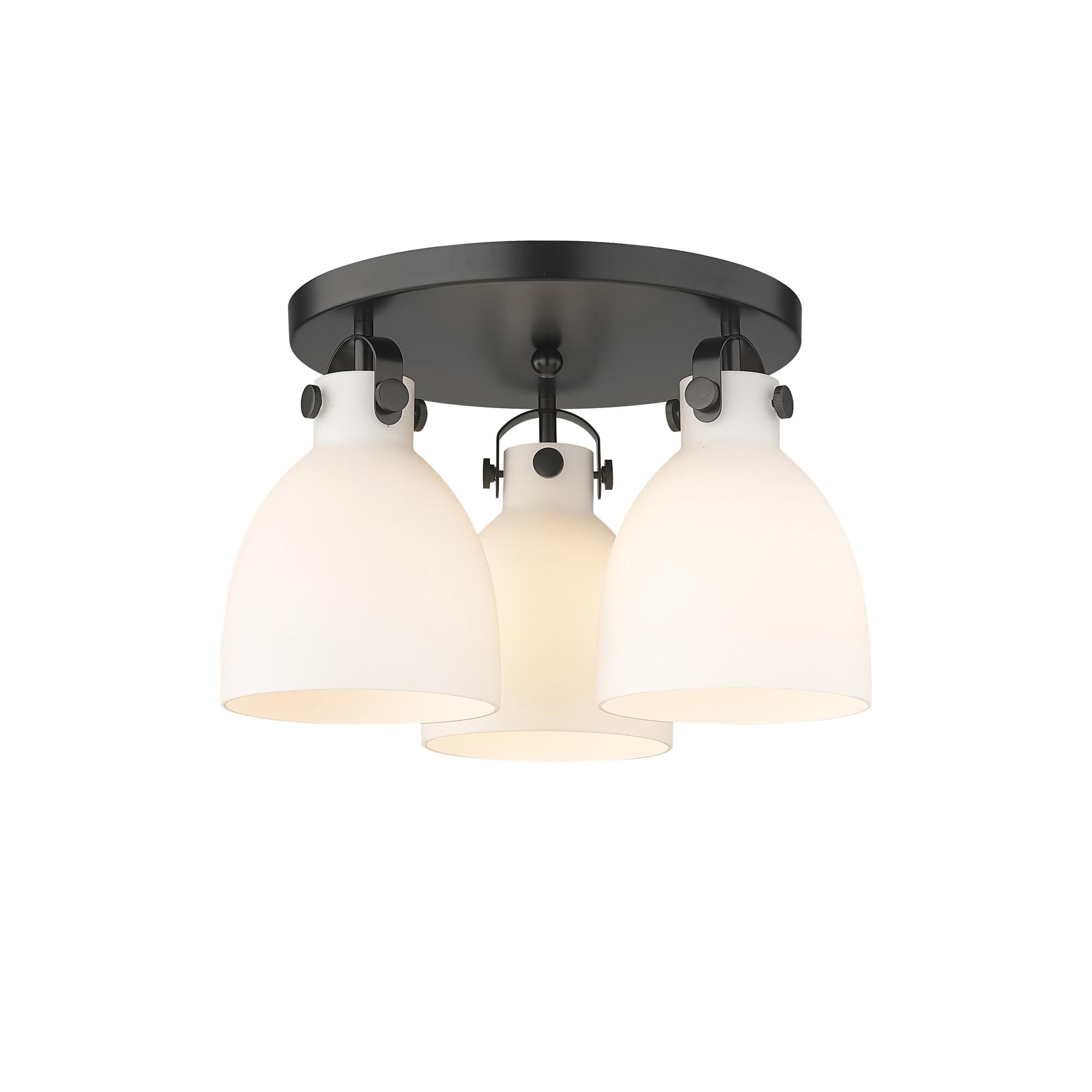 Bruno Marashlian Newton Bell 19 Inch 3 Light Flush Mount by Innovations Lighting