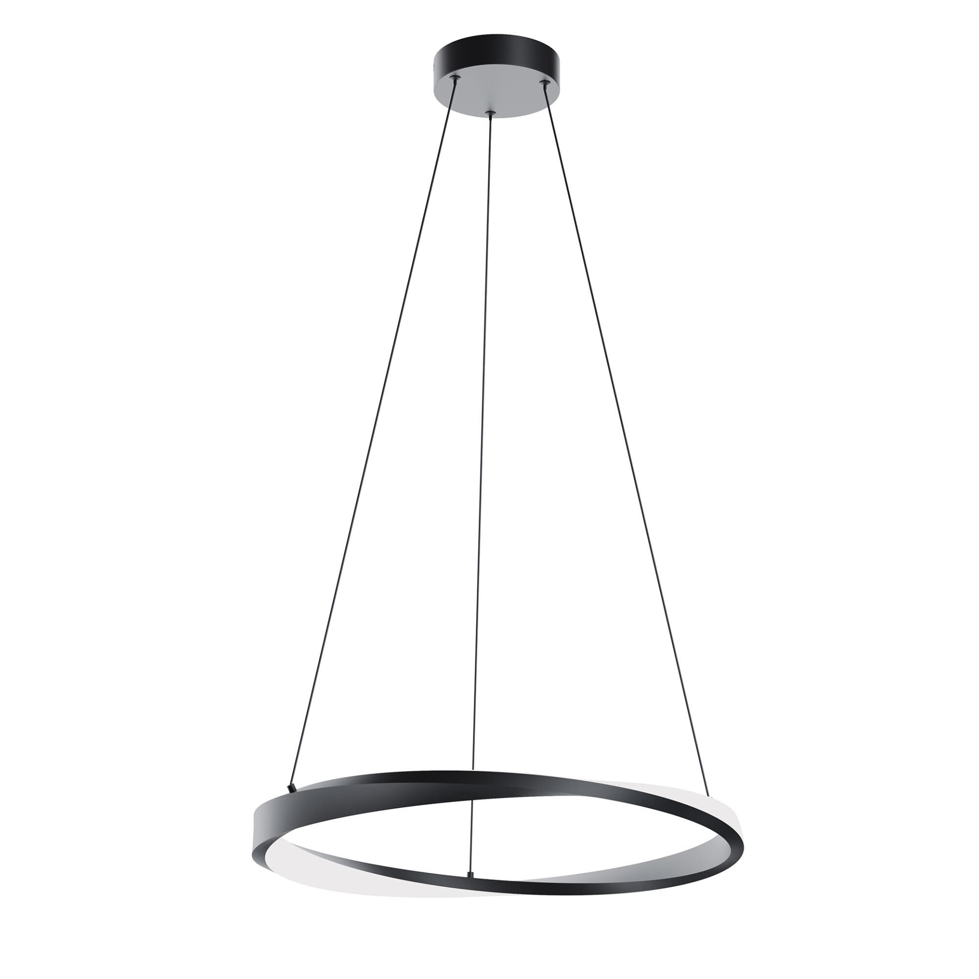 Shown in Black finish and White shade