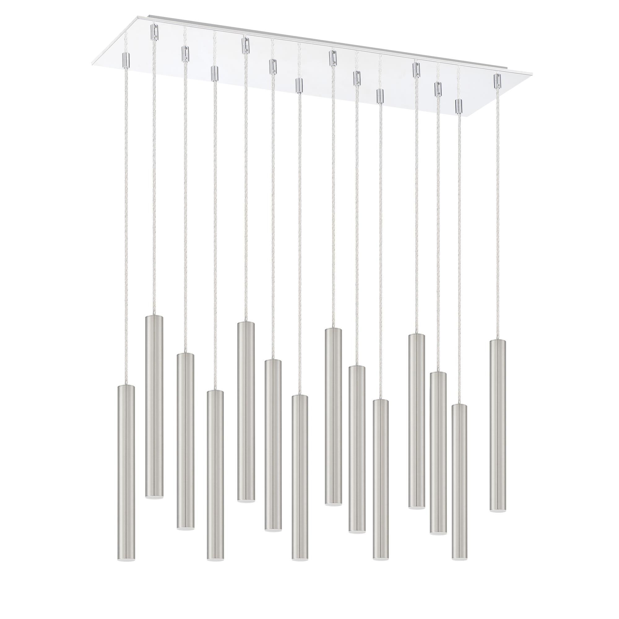 Shown in Chrome finish and Steel glass and Steel shade