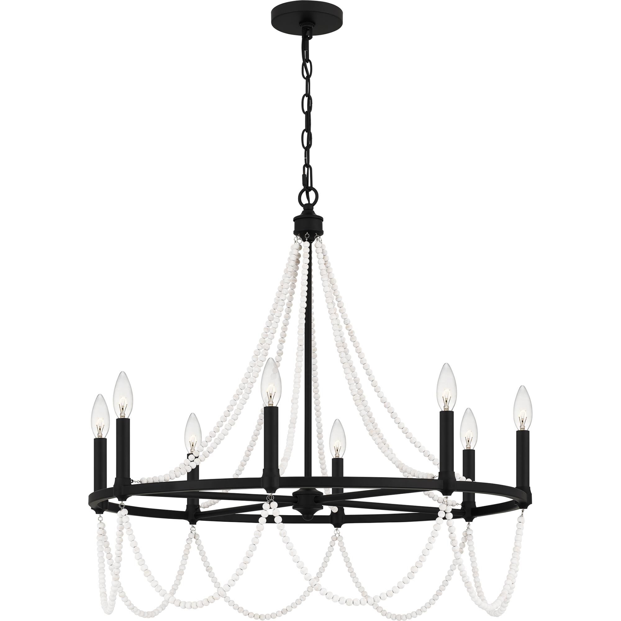 Brigitta 30 Inch 8 Light Chandelier by Quoizel