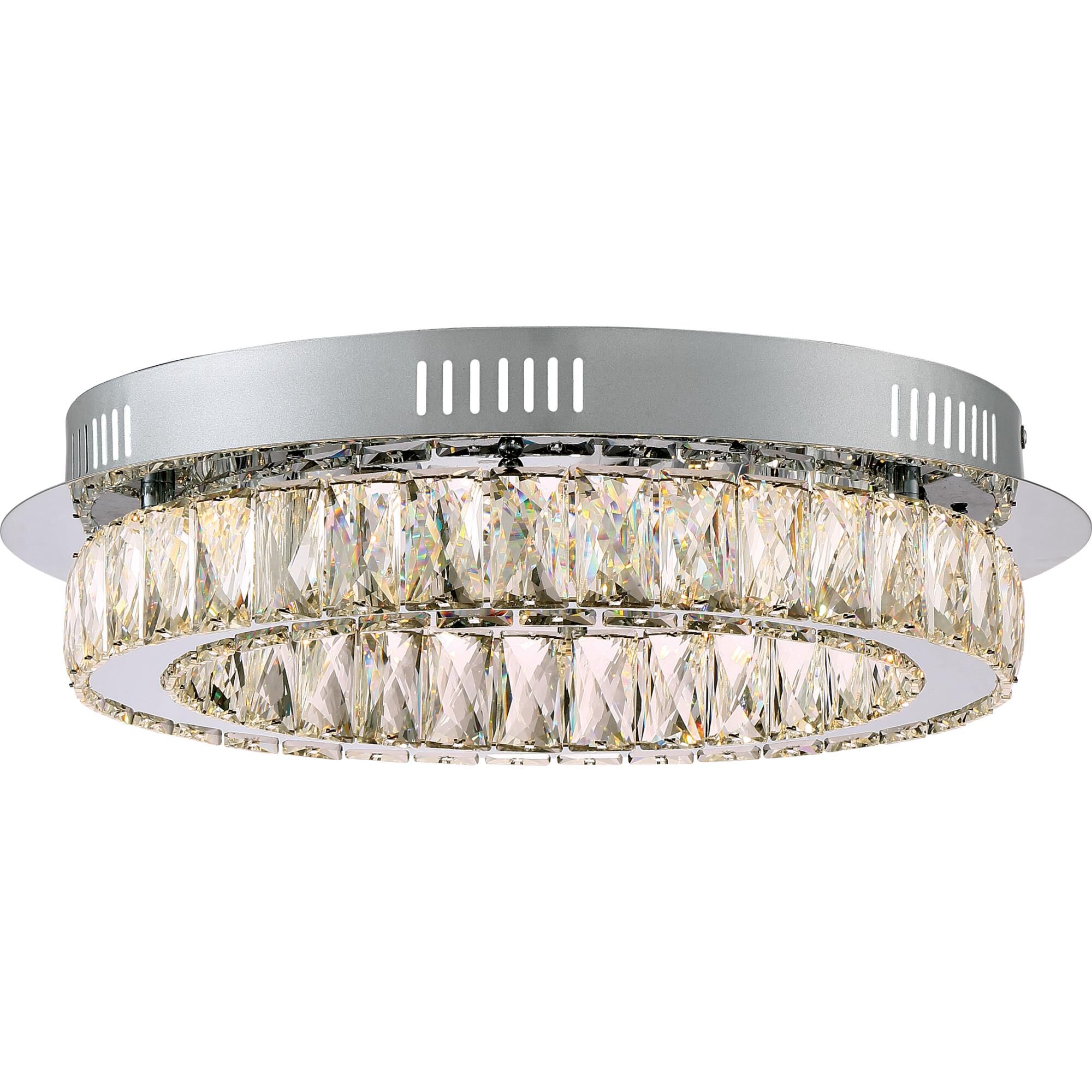 Platinum Collection Embrace 17 Inch 1 Light LED Flush Mount by Quoizel