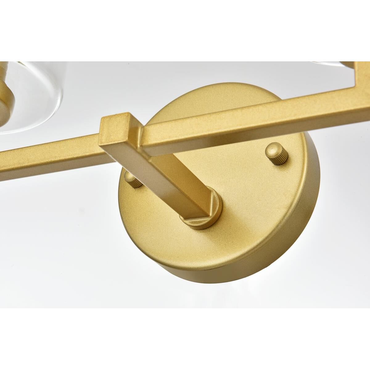 Shown in Brass  finish and Clear glass