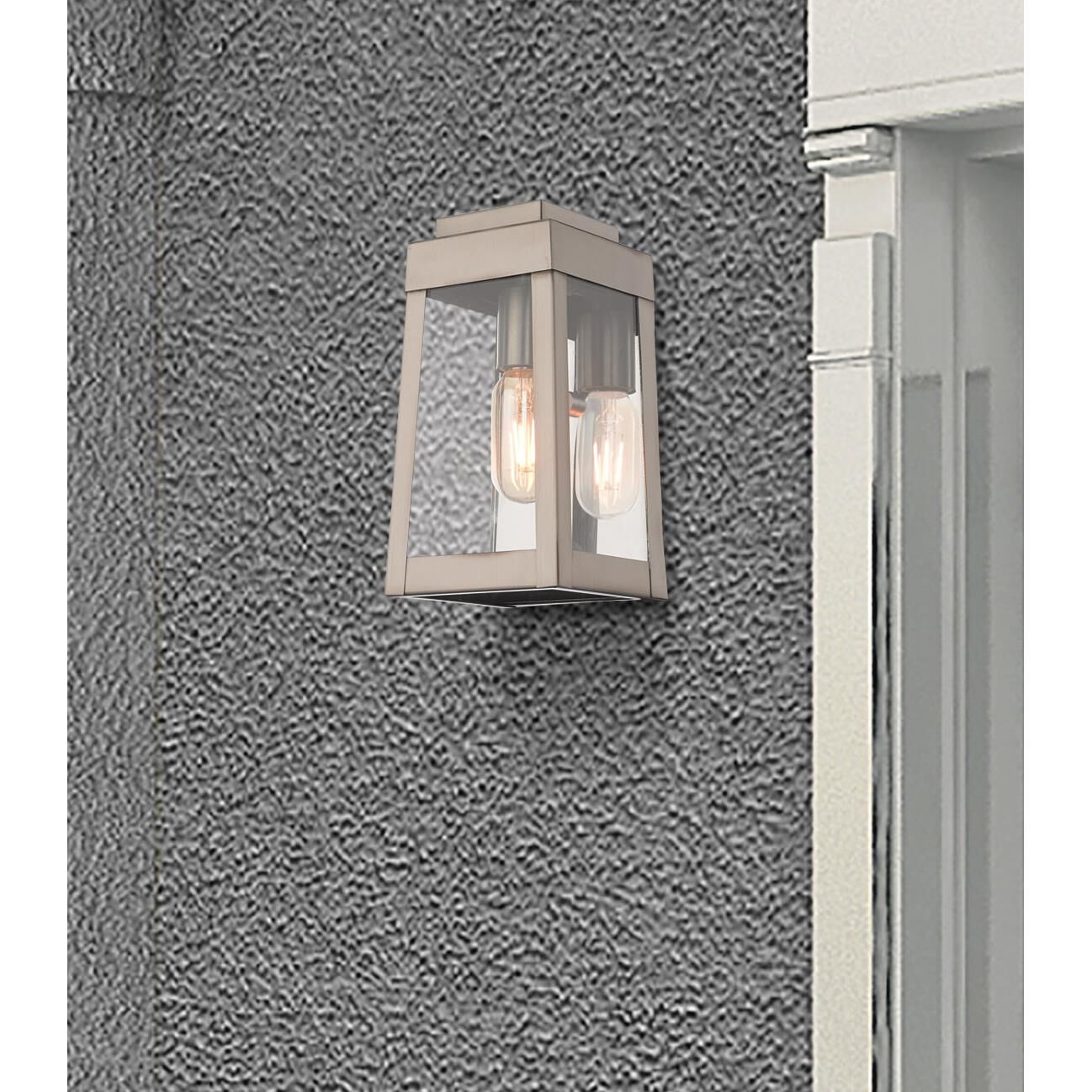 Oslo 9 Inch Tall 1 Light Outdoor Wall Light by Livex Lighting