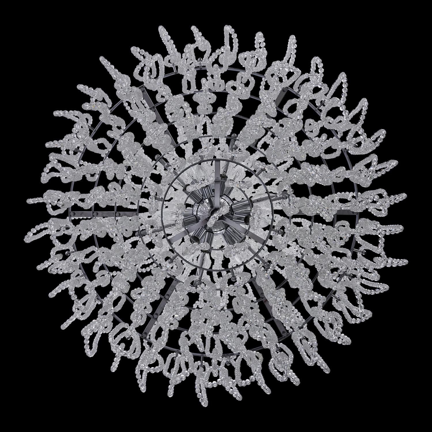 Shown in Polished Chrome finish and Firenze Clear crystal