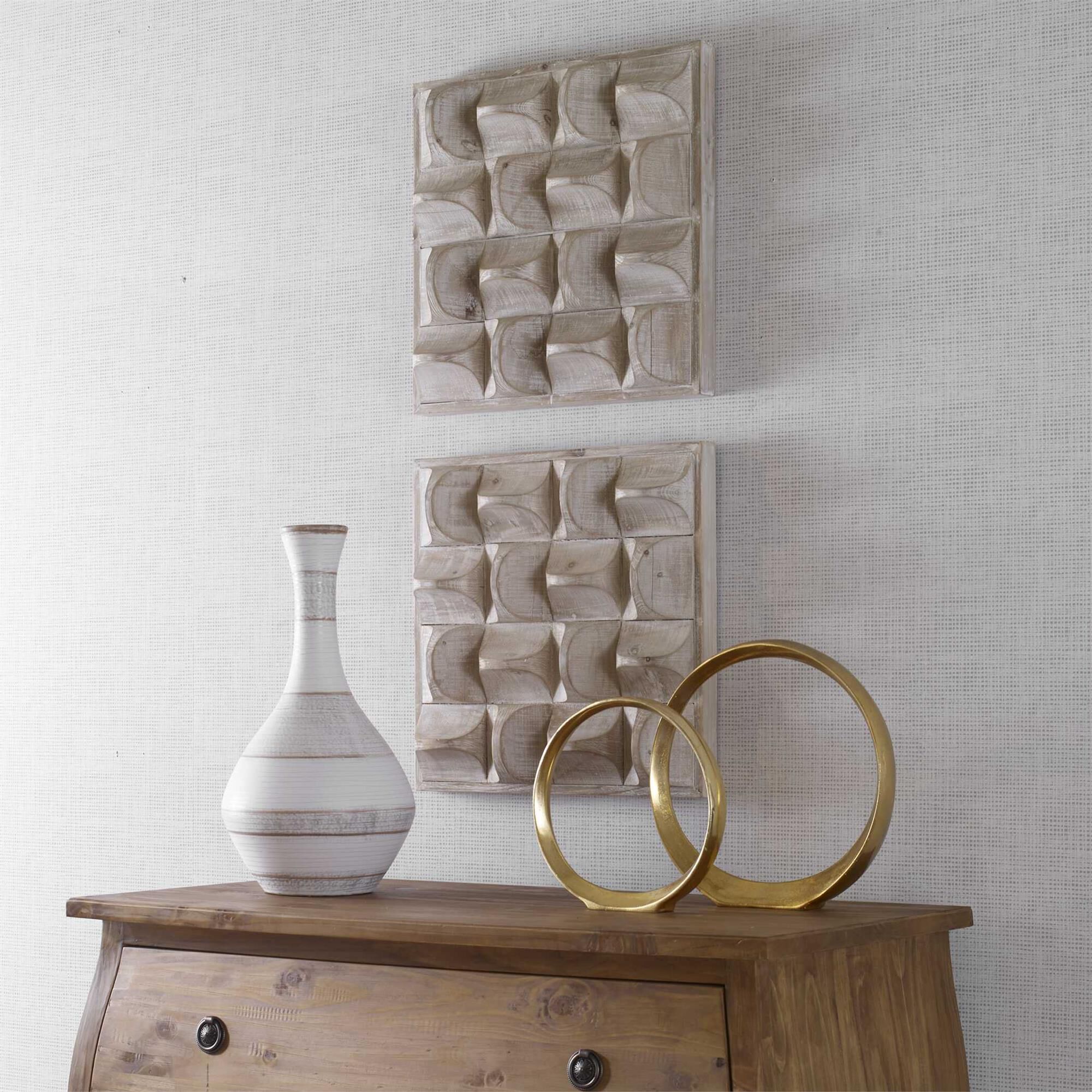 Shown in A Contemporary Take On Rustic Decor, This Wood Wall Panel Features 3-Dimensional Scooped Fir Wood Bl finish
