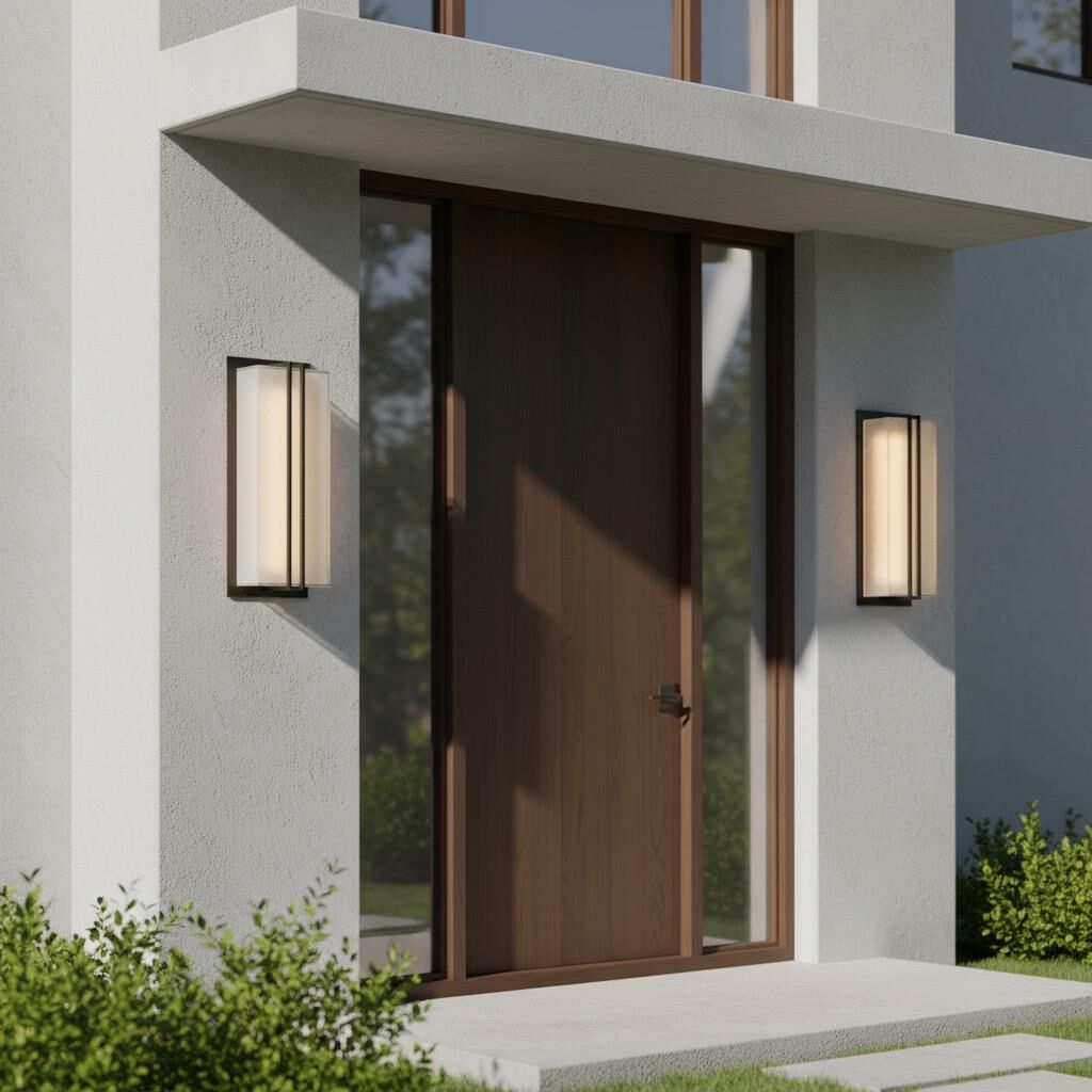 Shown in Black finish and Frosted glass and Vertical Stripes accent