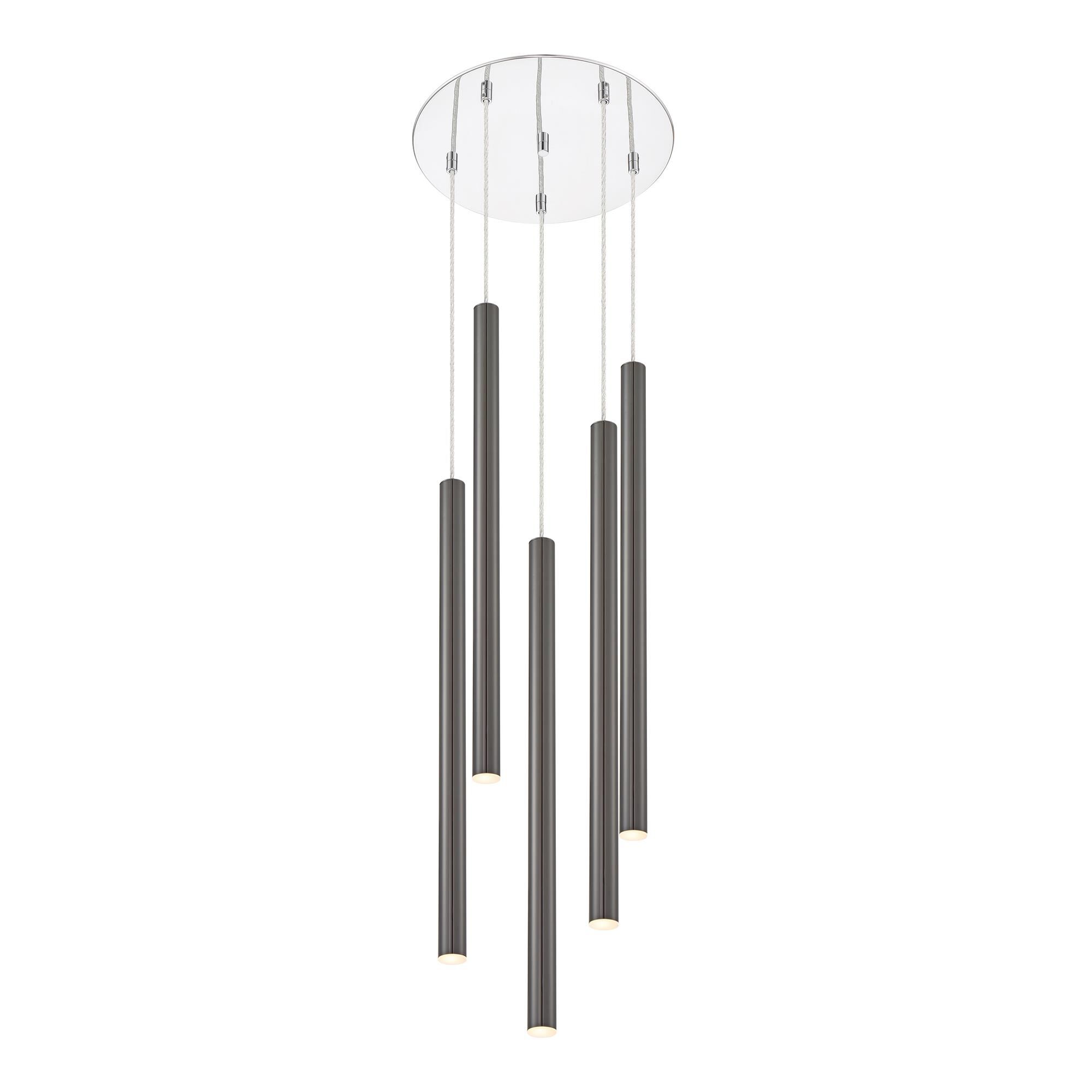 Shown in Chrome finish and Steel glass and Steel shade