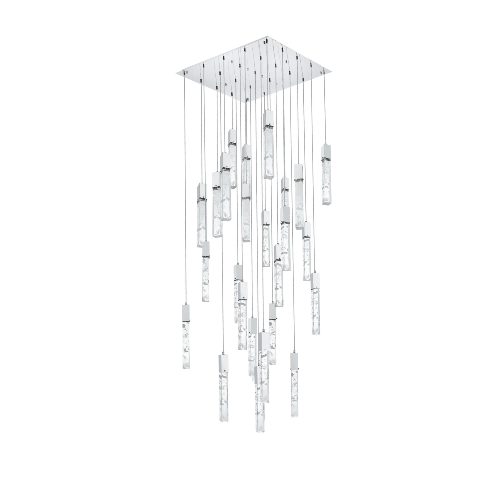 Shown in Chrome finish and Rc crystal and Clear glass