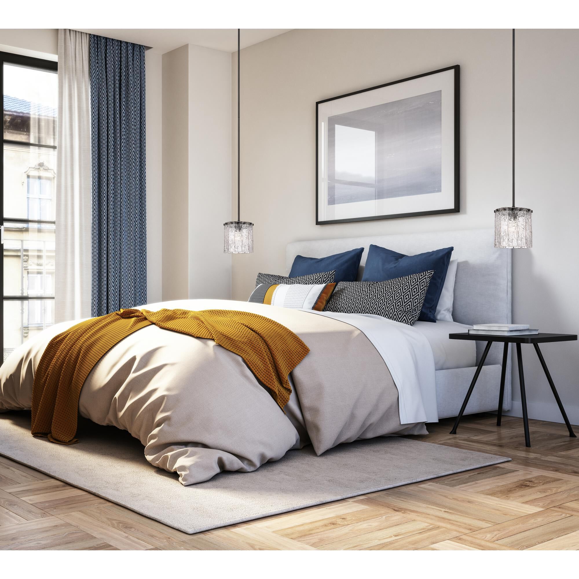 Shown in Matte Black finish and Clear glass