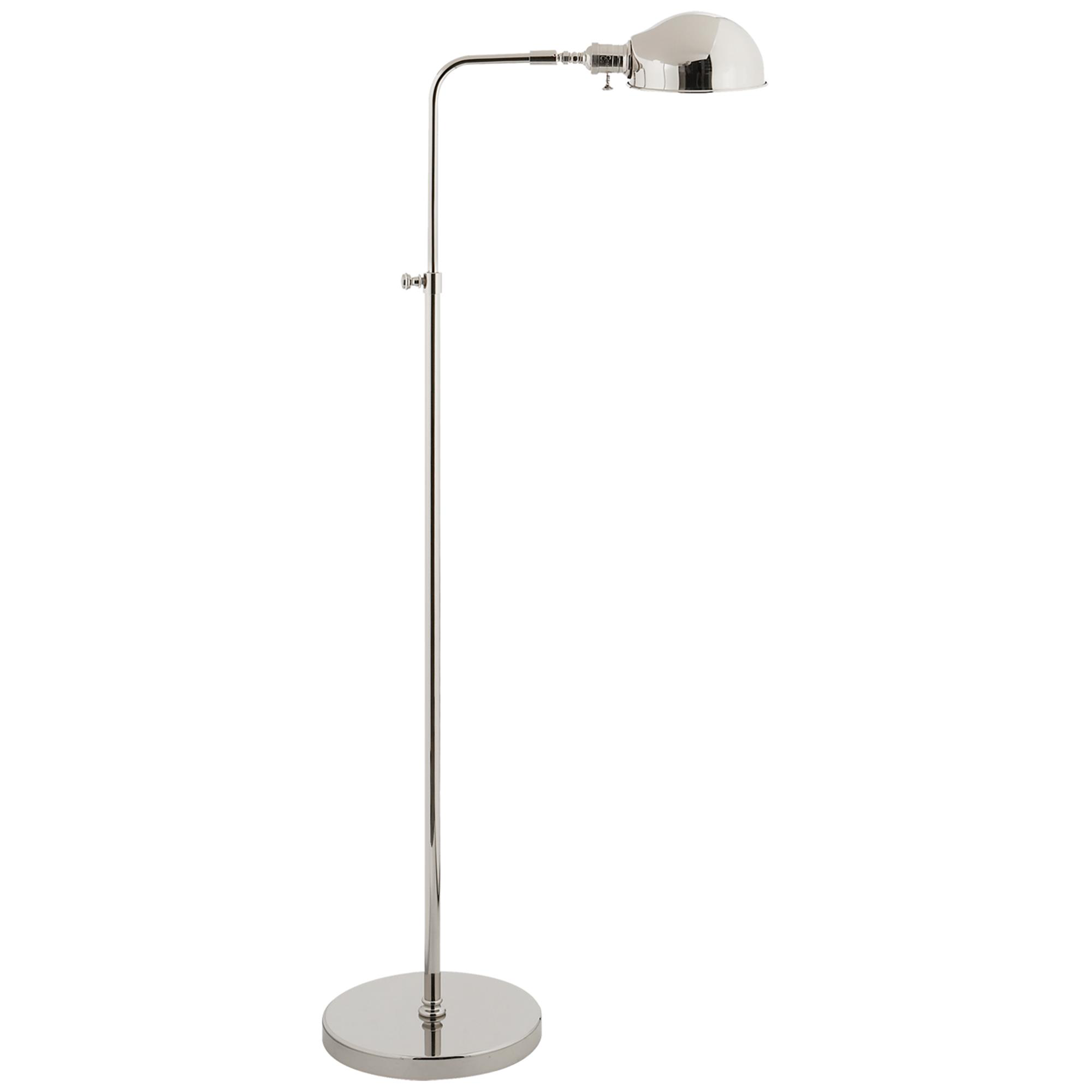 Shown in Polished Nickel finish and Polished Nickel Round shade