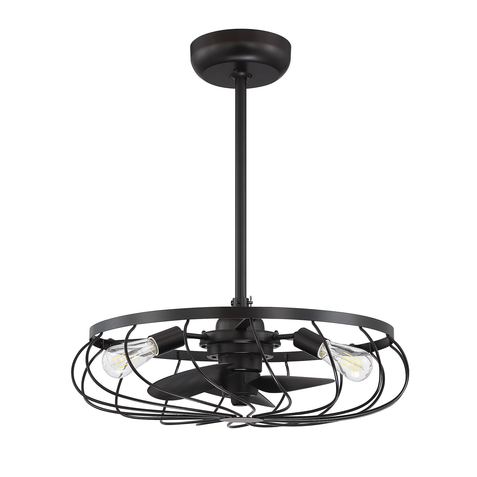 24 Inch Chandelier Ceiling Fan by Meridian Lighting