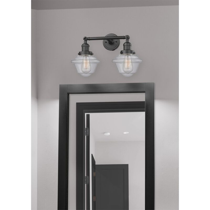 Bruno Marashlian Small Oxford 17 Inch 2 Light Bath Vanity Light by Innovations Lighting