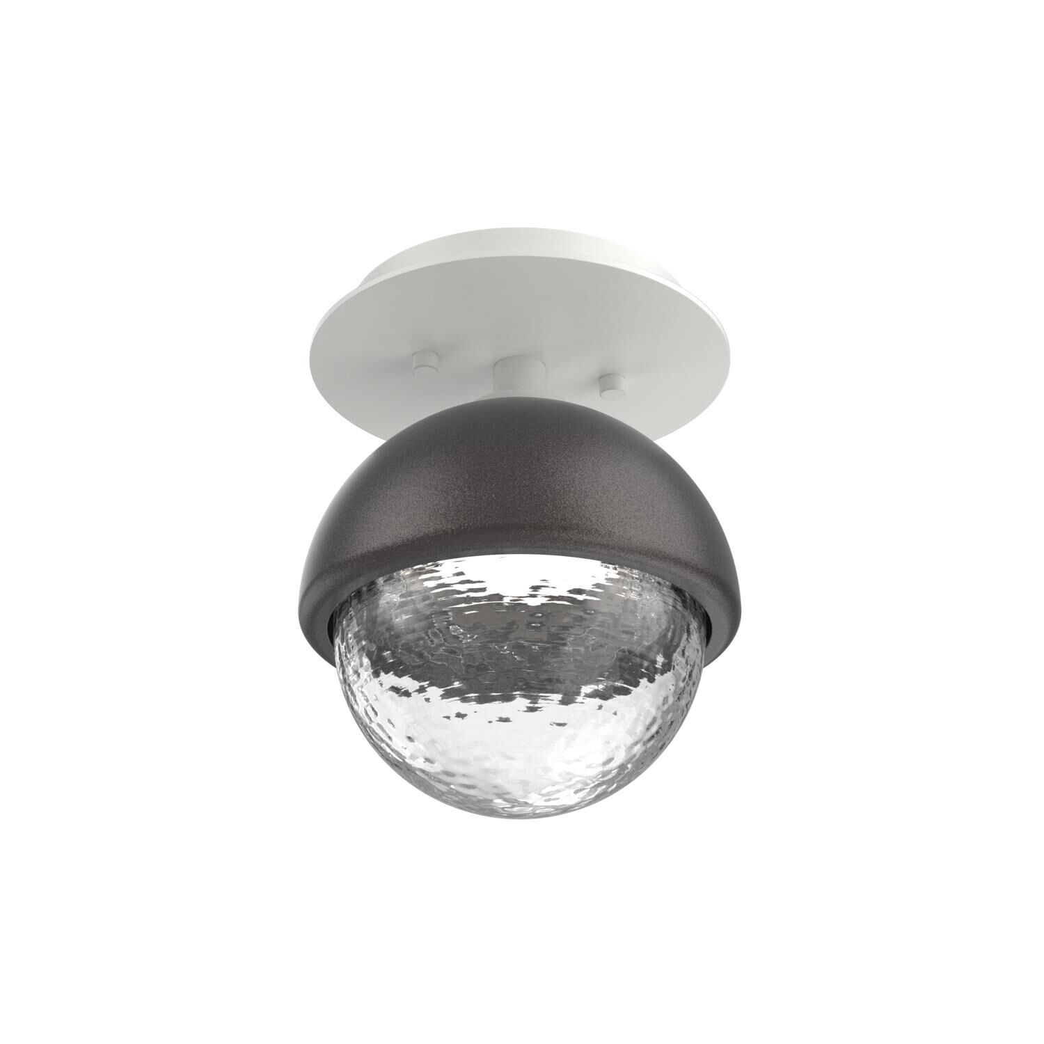 Shown in Salt White finish and Clear glass and Graphite accent