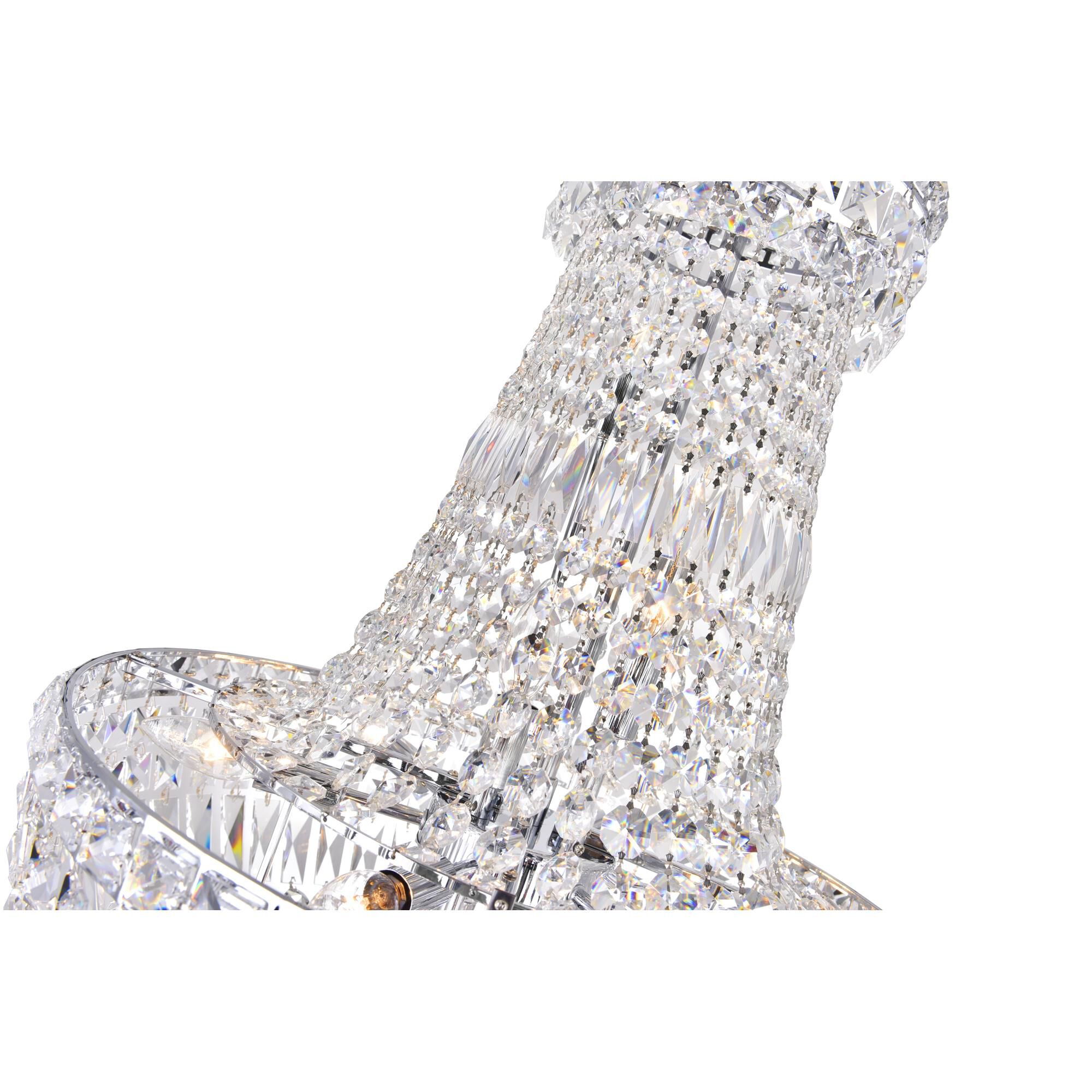 Stefania 22 Inch 13 Light Mini Chandelier by CWI Lighting
