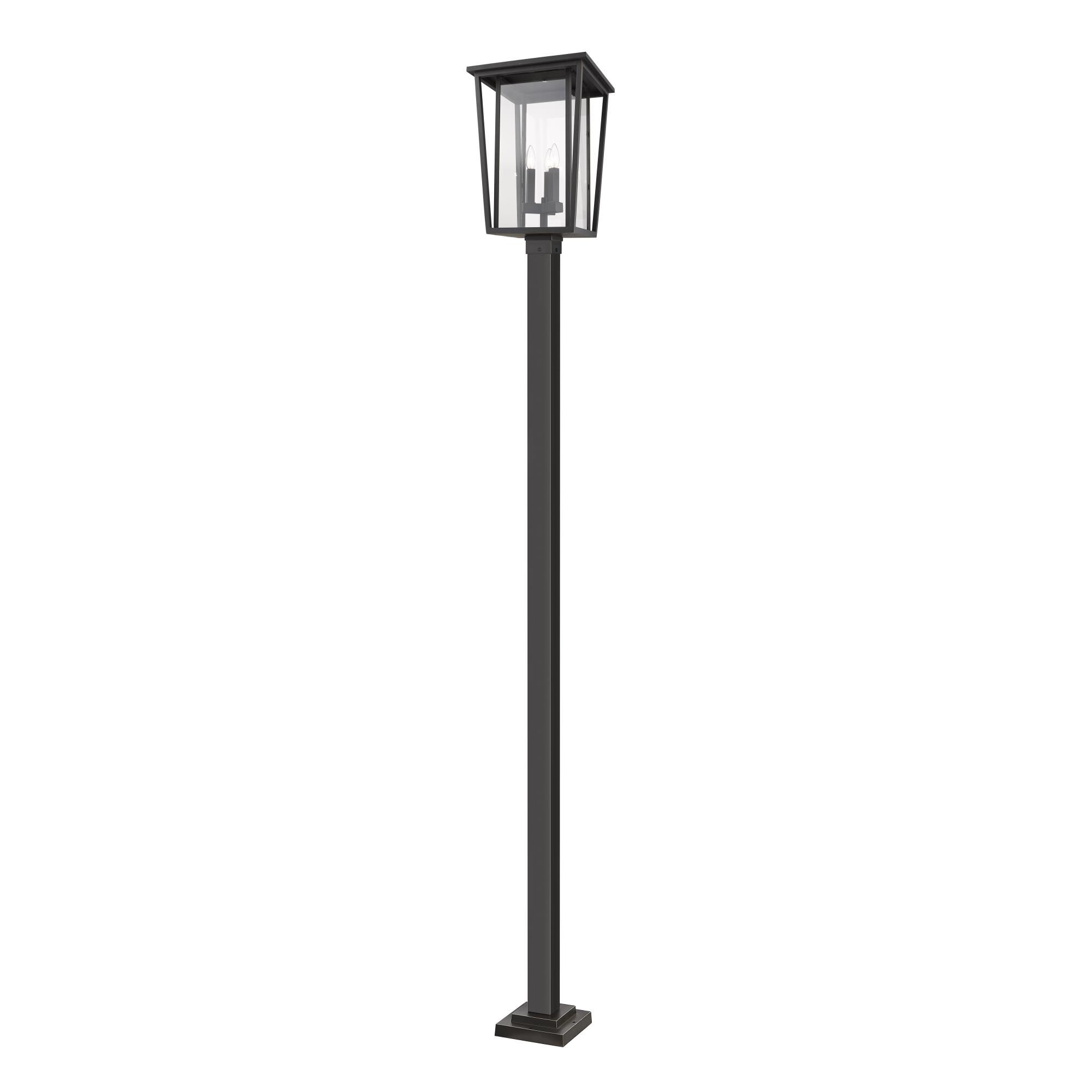 Seoul 117 Inch Tall 3 Light Outdoor Post Lamp by Z-Lite
