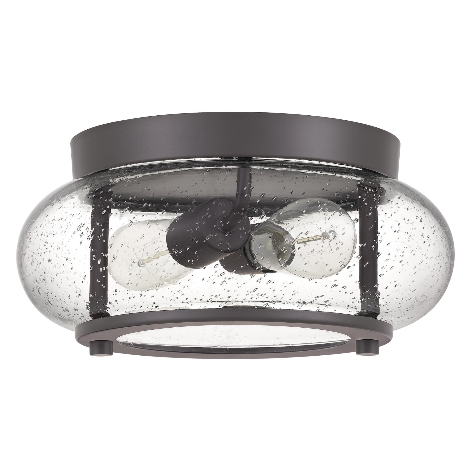 Trilogy 12 Inch 2 Light Flush Mount by Quoizel