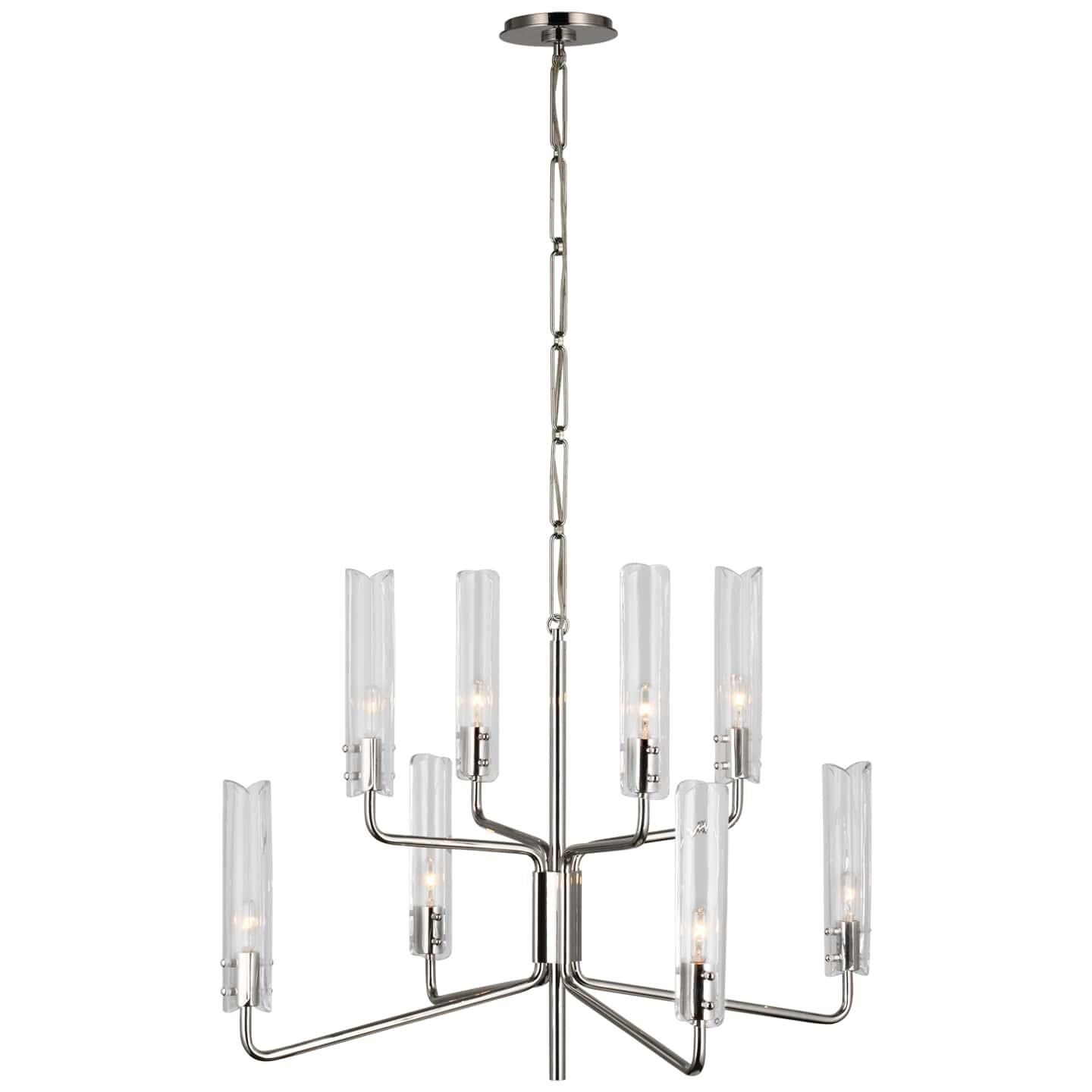 AERIN Casoria 32 Inch 8 Light LED Chandelier by Visual Comfort Signature Collection