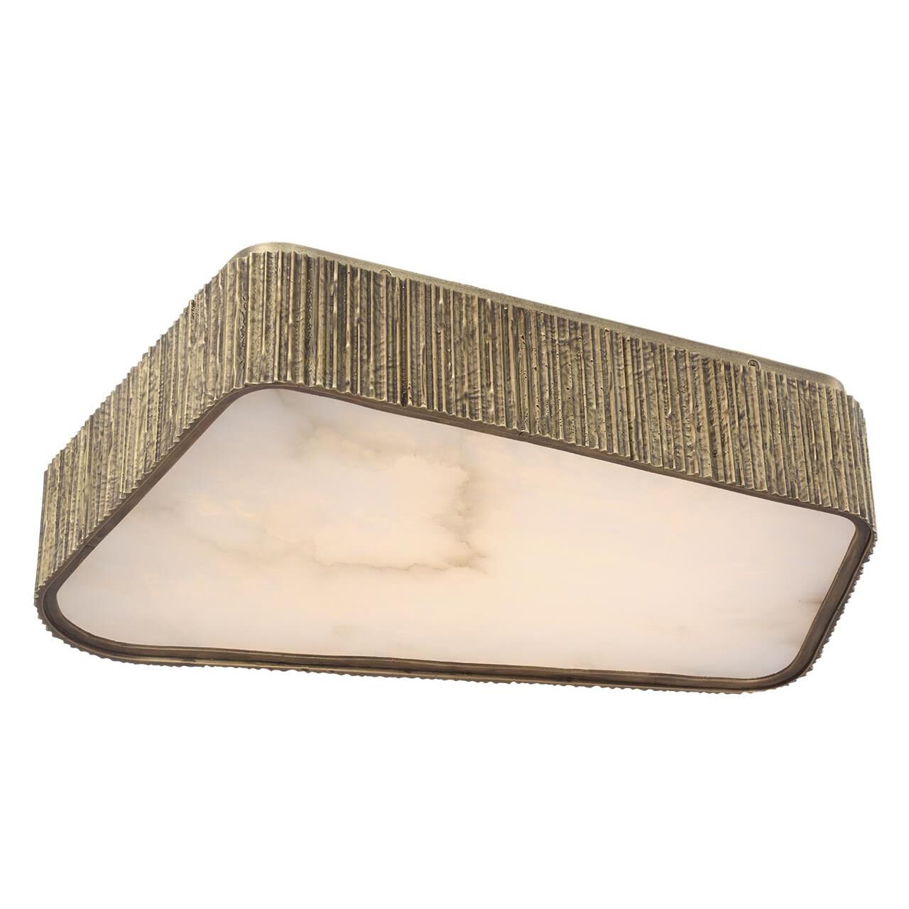 Shown in Ridged Tombac finish and Alabaster shade