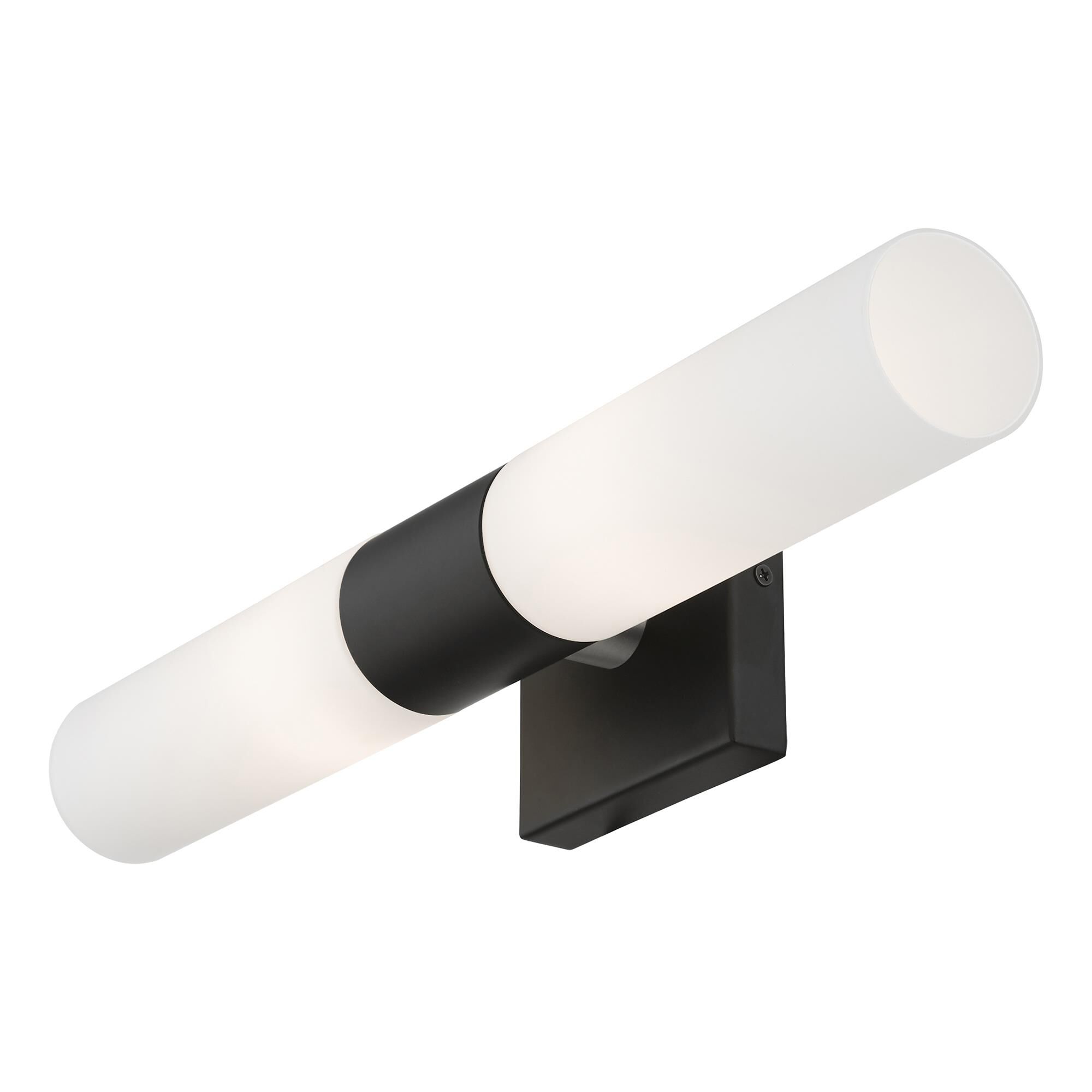 Shown in Black With Brushed Nickel Accent finish and Hand Blown Satin Opal White Twist Lock glass and Hand Blown Satin Opal White Twist Lock Glass shade