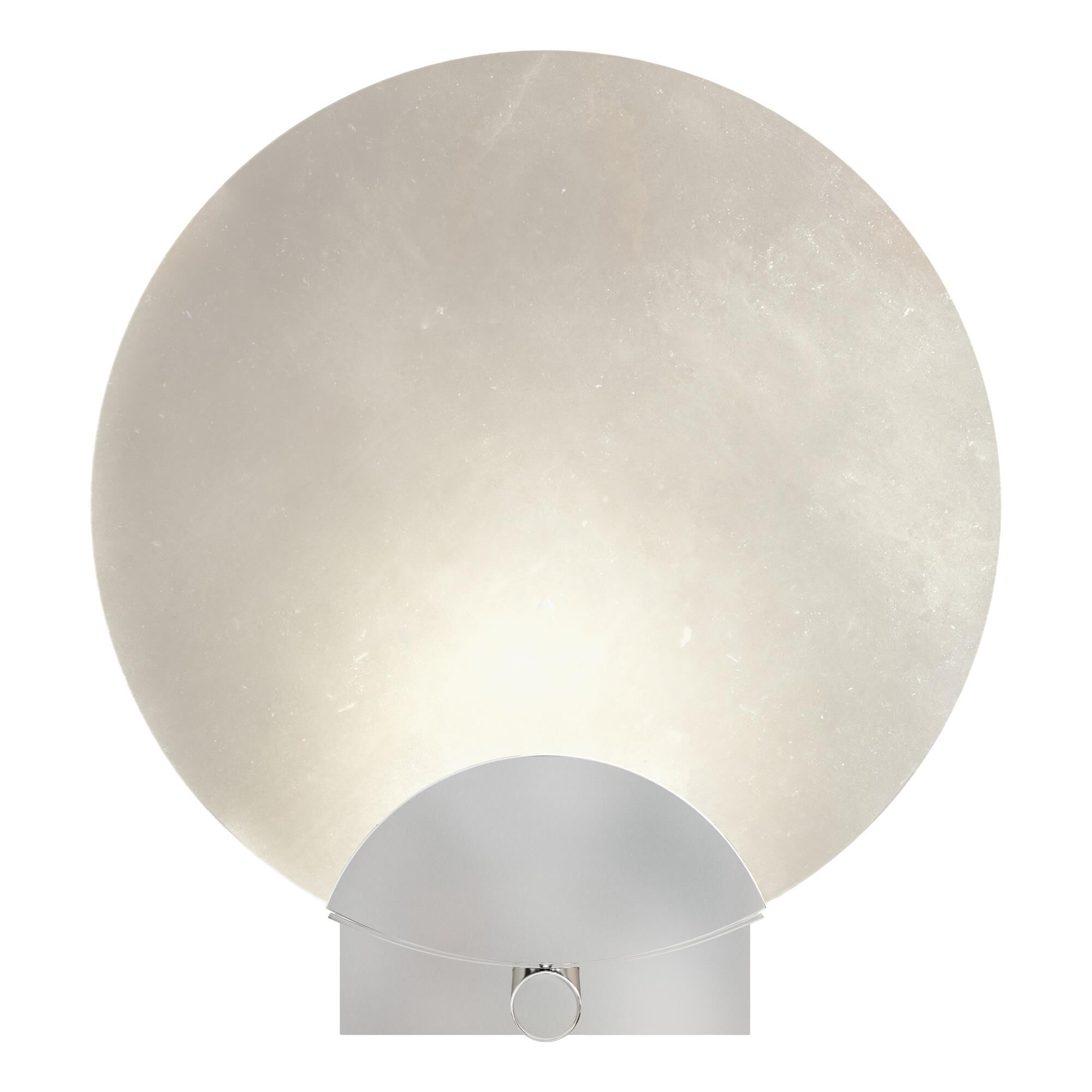 Shown in Sterling finish and White Alabaster shade