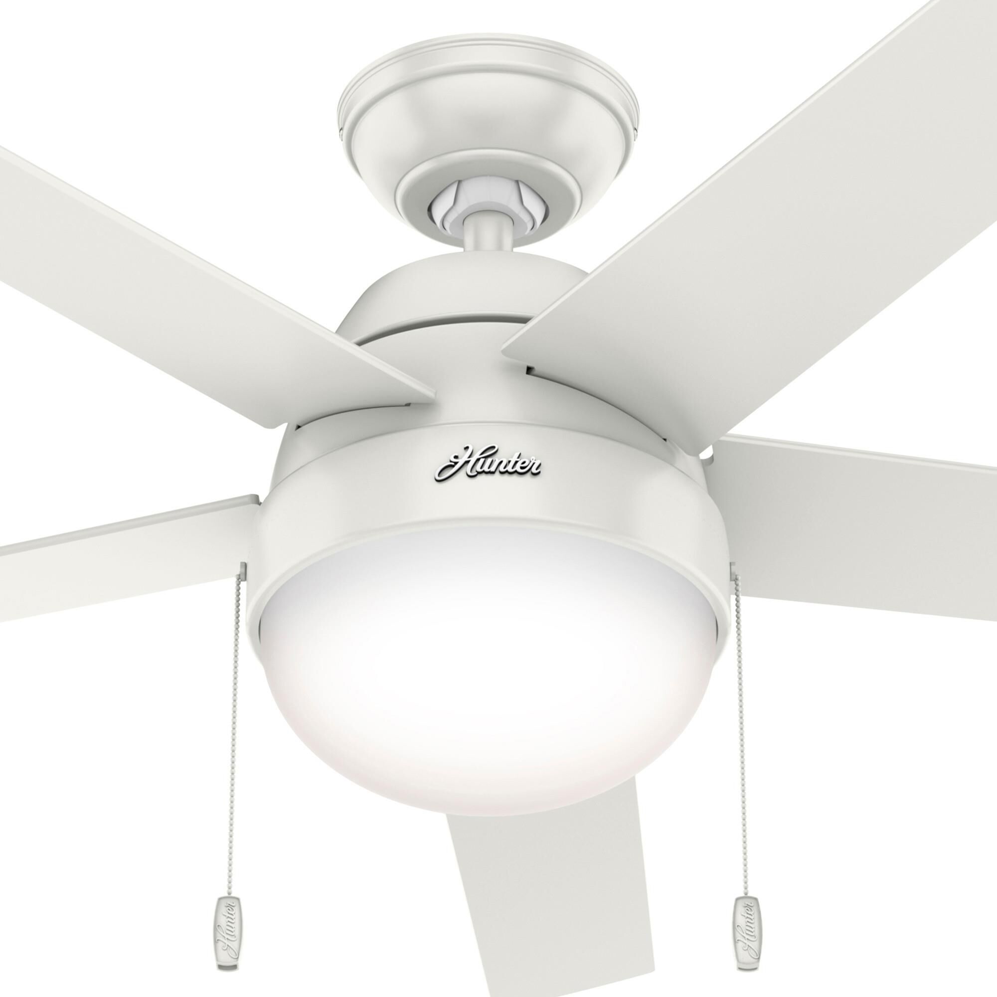 Anslee 52 Inch Ceiling Fan with Light Kit by Hunter Fan