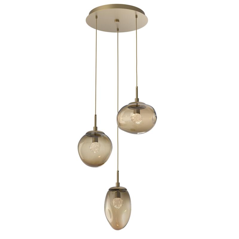 Cosmos 22 Inch 3 Light Multi Light Pendant by Hammerton Studio