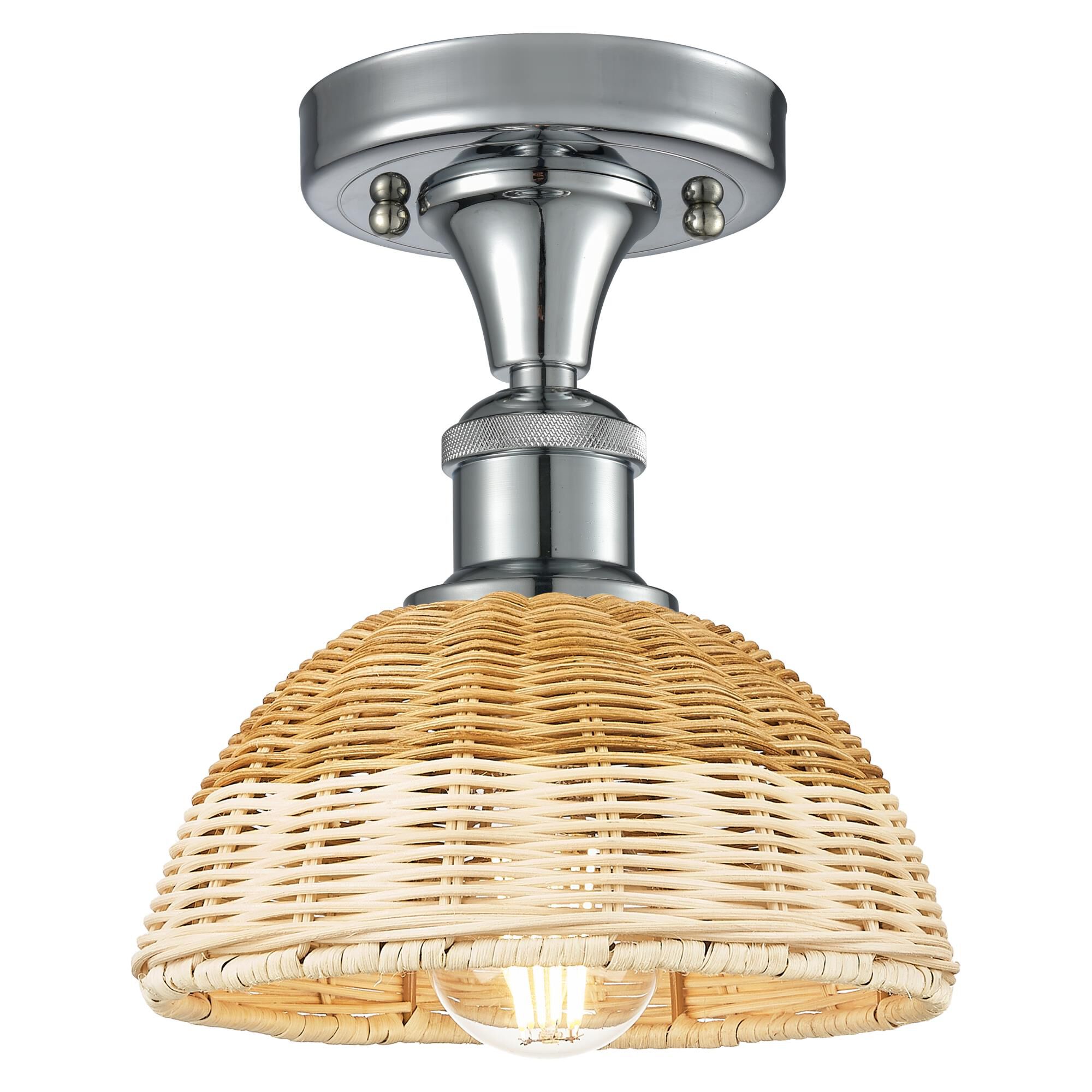 Bruno Marashlian Bristol Natural II 8 Inch Semi Flush Mount by Innovations Lighting