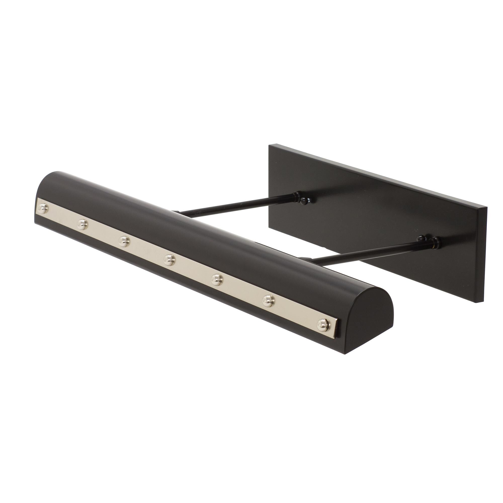 Shown in Black With Polished Nickel Accents finish and Metal shade and Polished Nickel accent