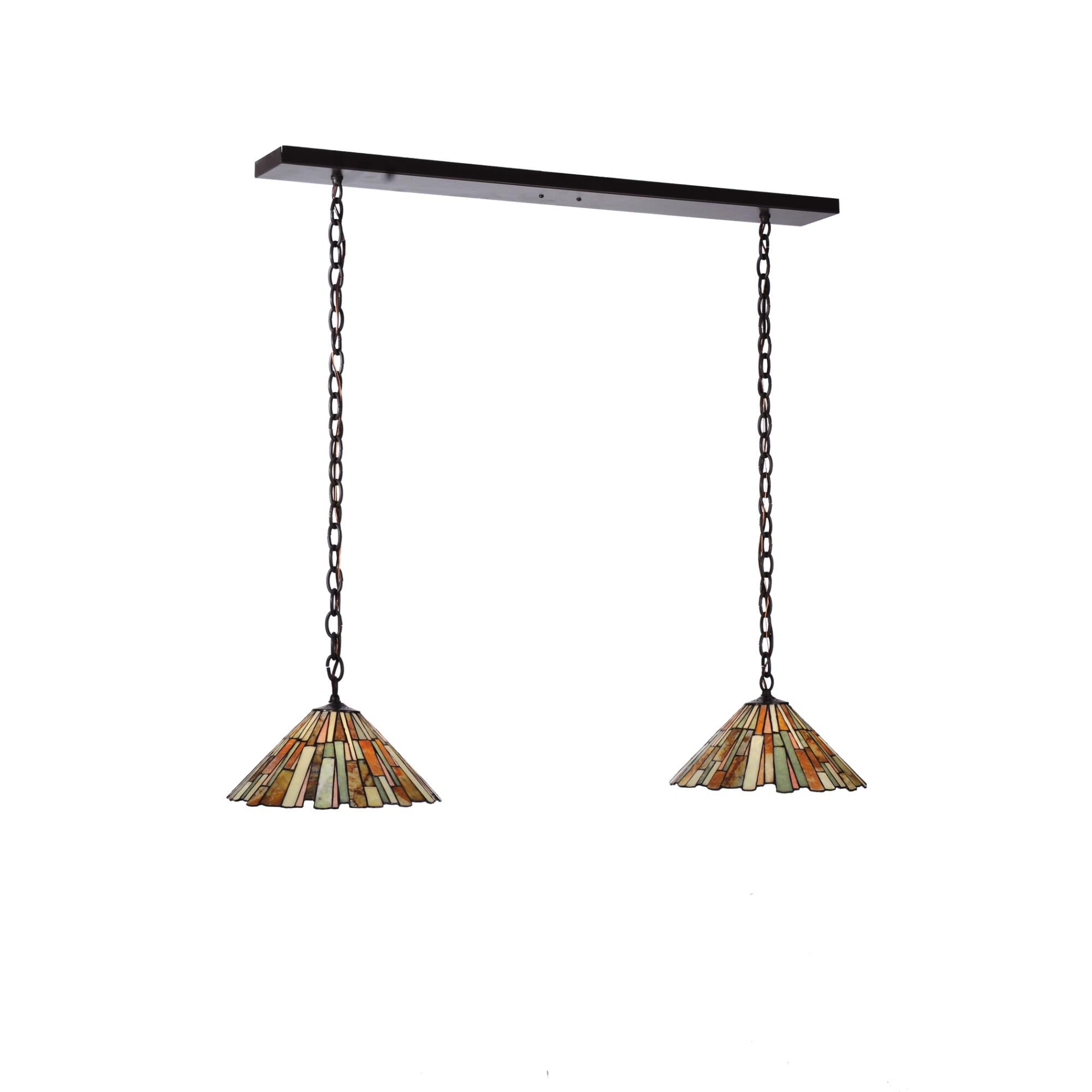 Jadestone Delta 45 Inch 2 Light Linear Suspension Light by Meyda Lighting