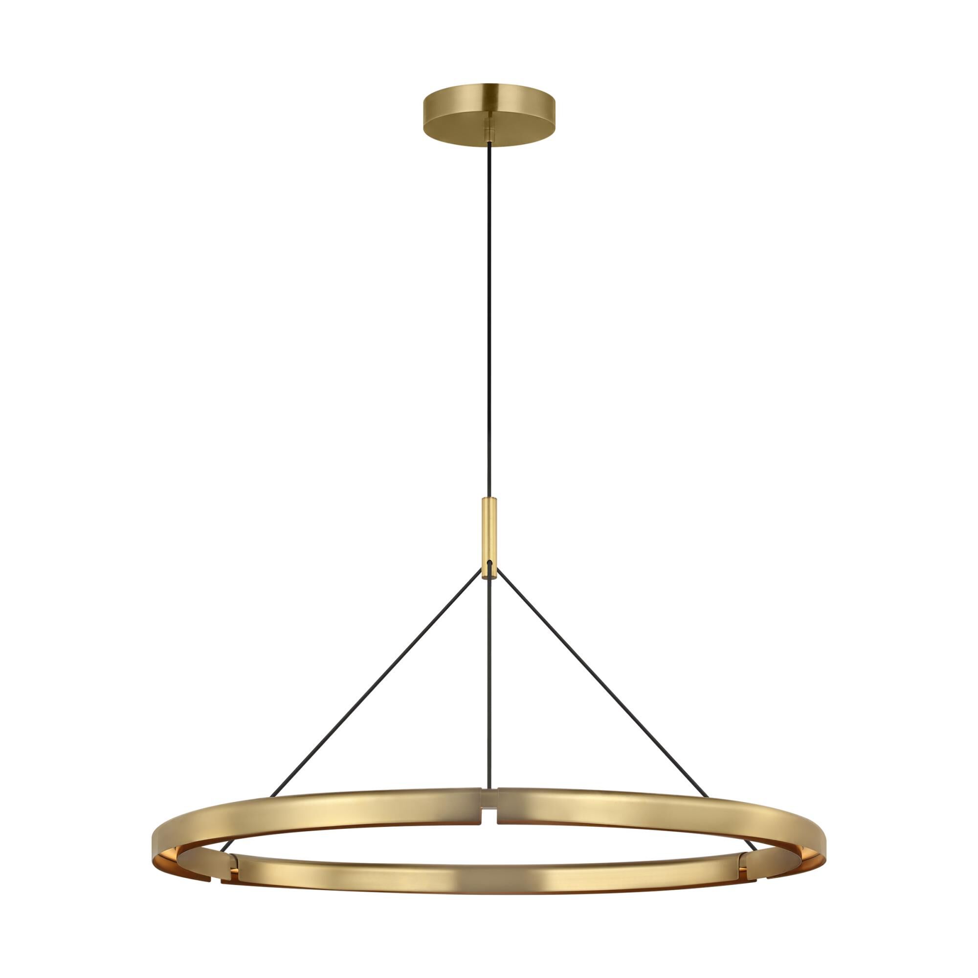 Shown in Hand-Rubbed Antique Brass finish and Brass shade